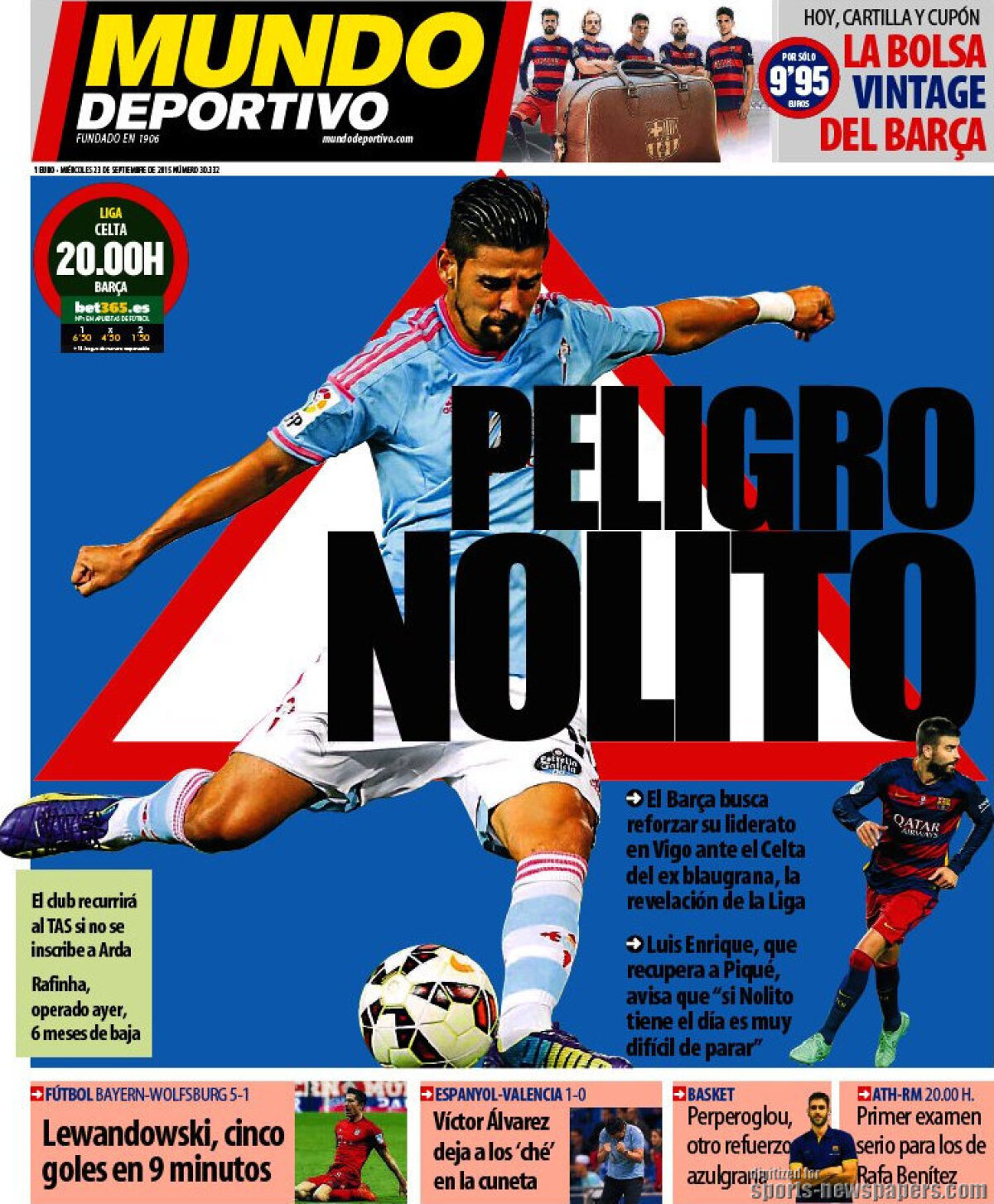 Ce scriu azi ziarele de sport din lume (23 septembrie 2015)