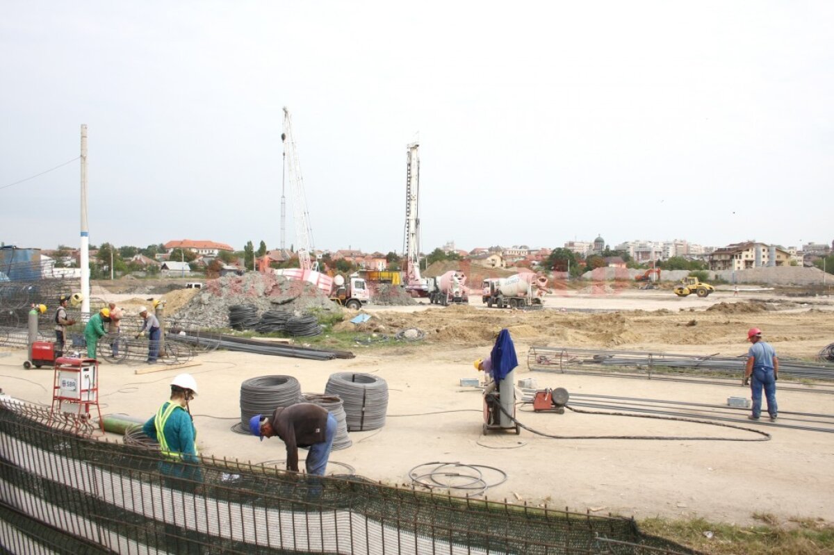FOTO Se văd primele progrese la noul stadion din Bănie » Care e stadiul lucrărilor