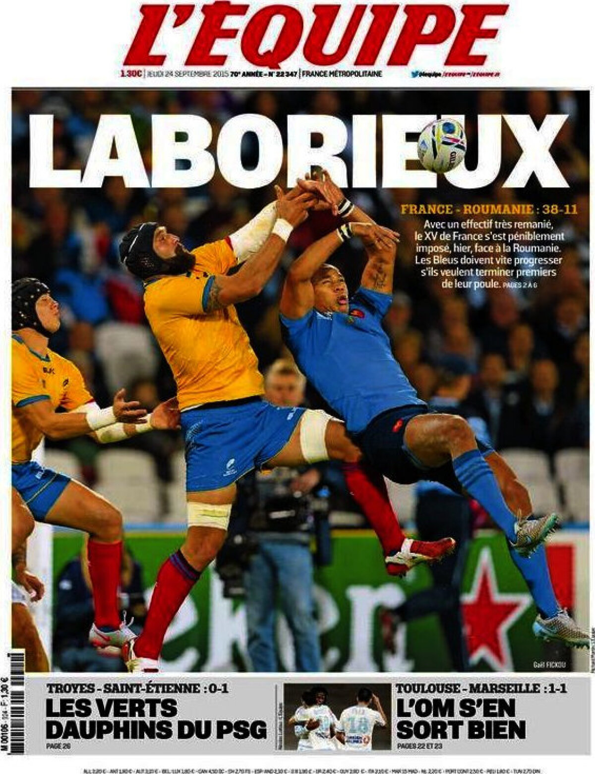 Ce scriu azi ziarele de sport din lume (24 septembrie 2015)