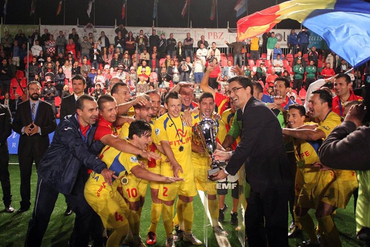 VIDEO+FOTO Al șaselea titlu consecutiv! România a cîștigat din nou titlul continental la minifotbal