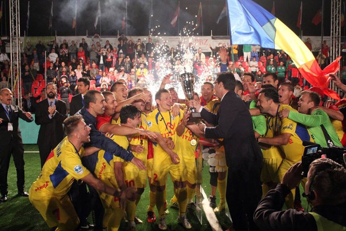VIDEO+FOTO Al șaselea titlu consecutiv! România a cîștigat din nou titlul continental la minifotbal