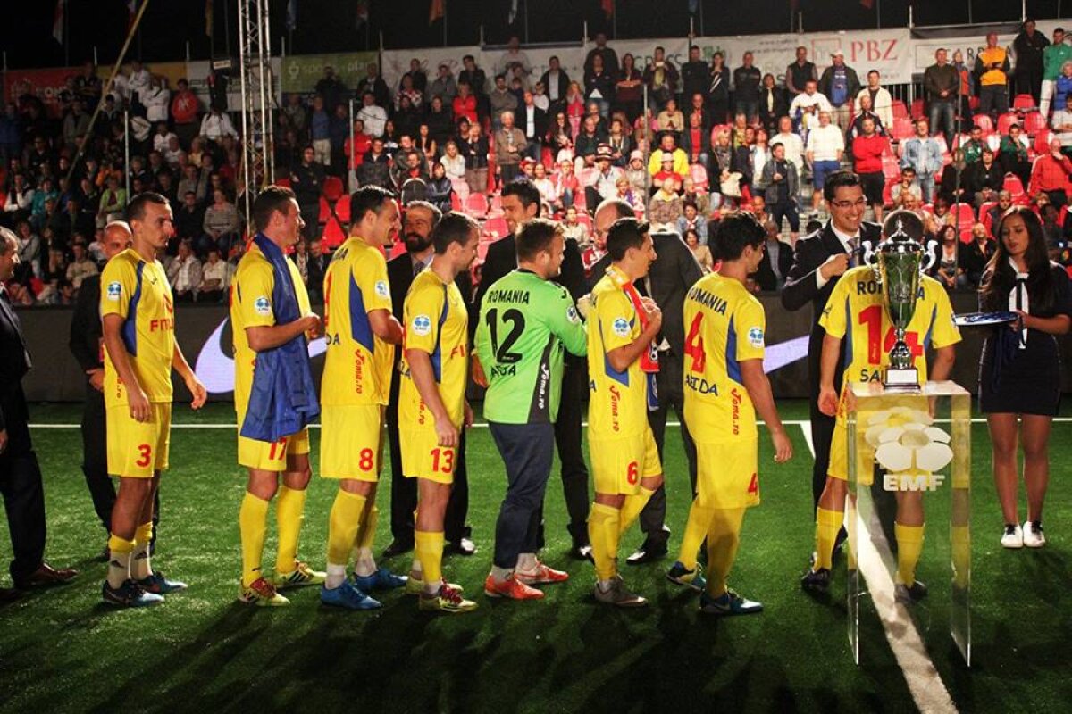 VIDEO+FOTO Al șaselea titlu consecutiv! România a cîștigat din nou titlul continental la minifotbal