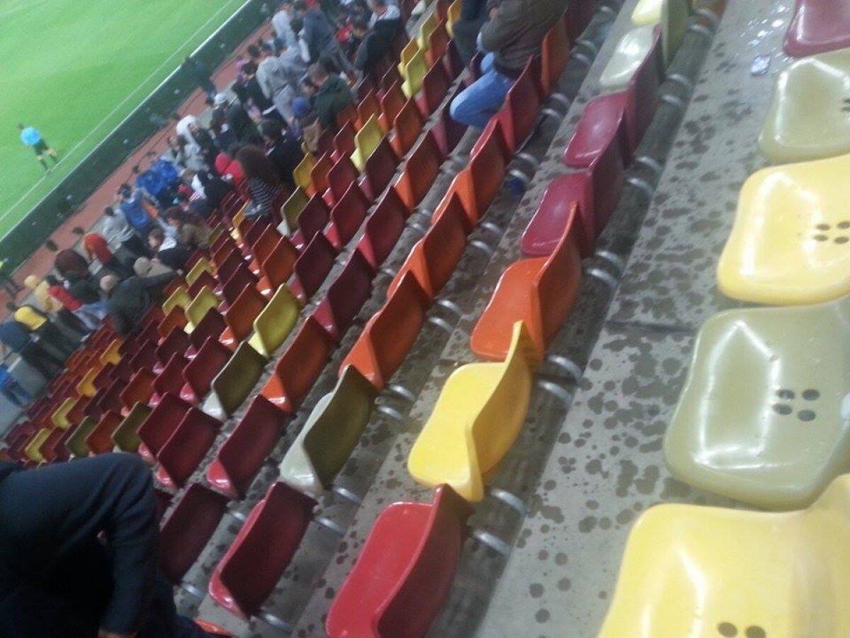 VIDEO + FOTO Imagini scandaloase de la Steaua - Voluntari: Arena Națională a fost inundată!
