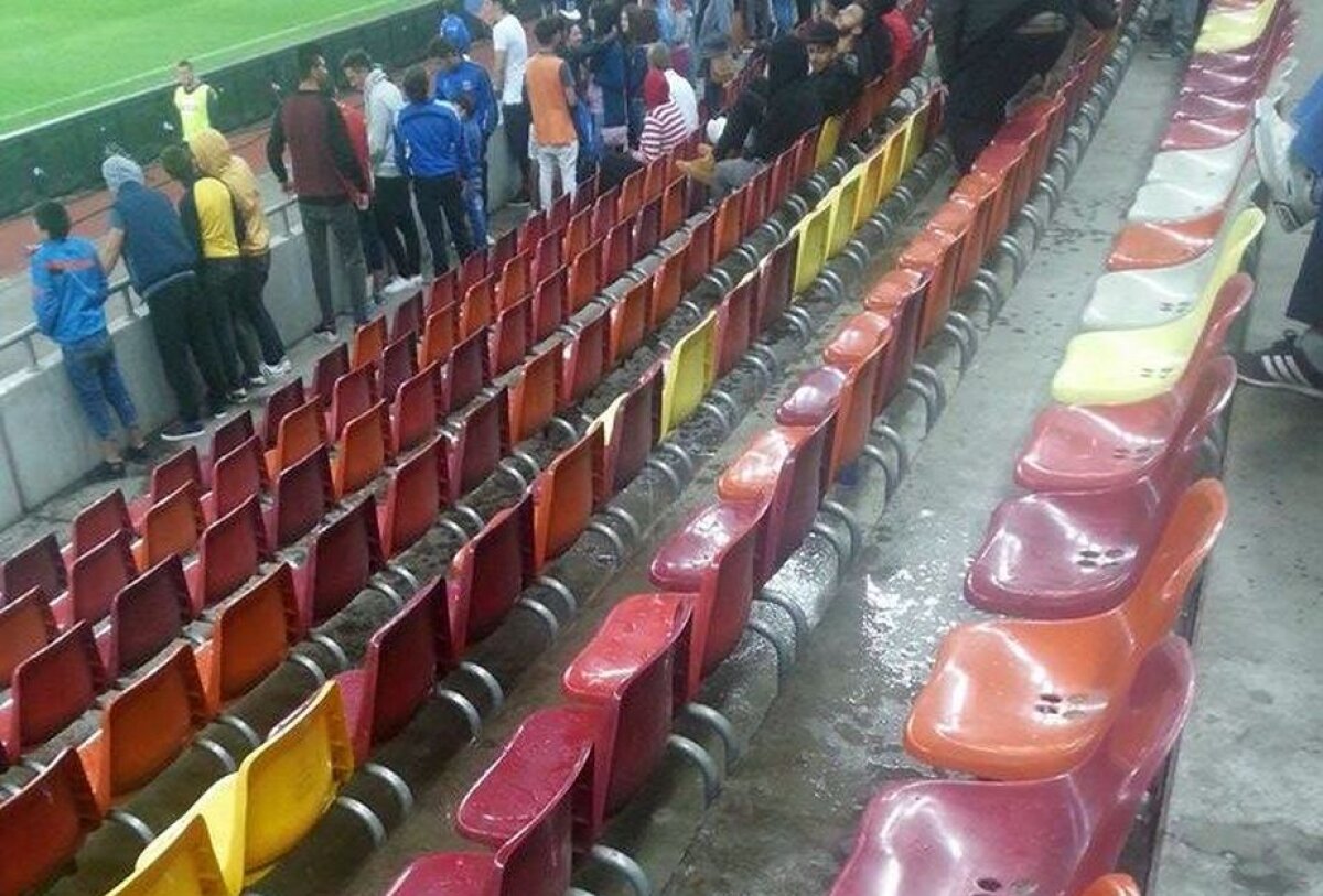 VIDEO + FOTO Imagini scandaloase de la Steaua - Voluntari: Arena Națională a fost inundată!