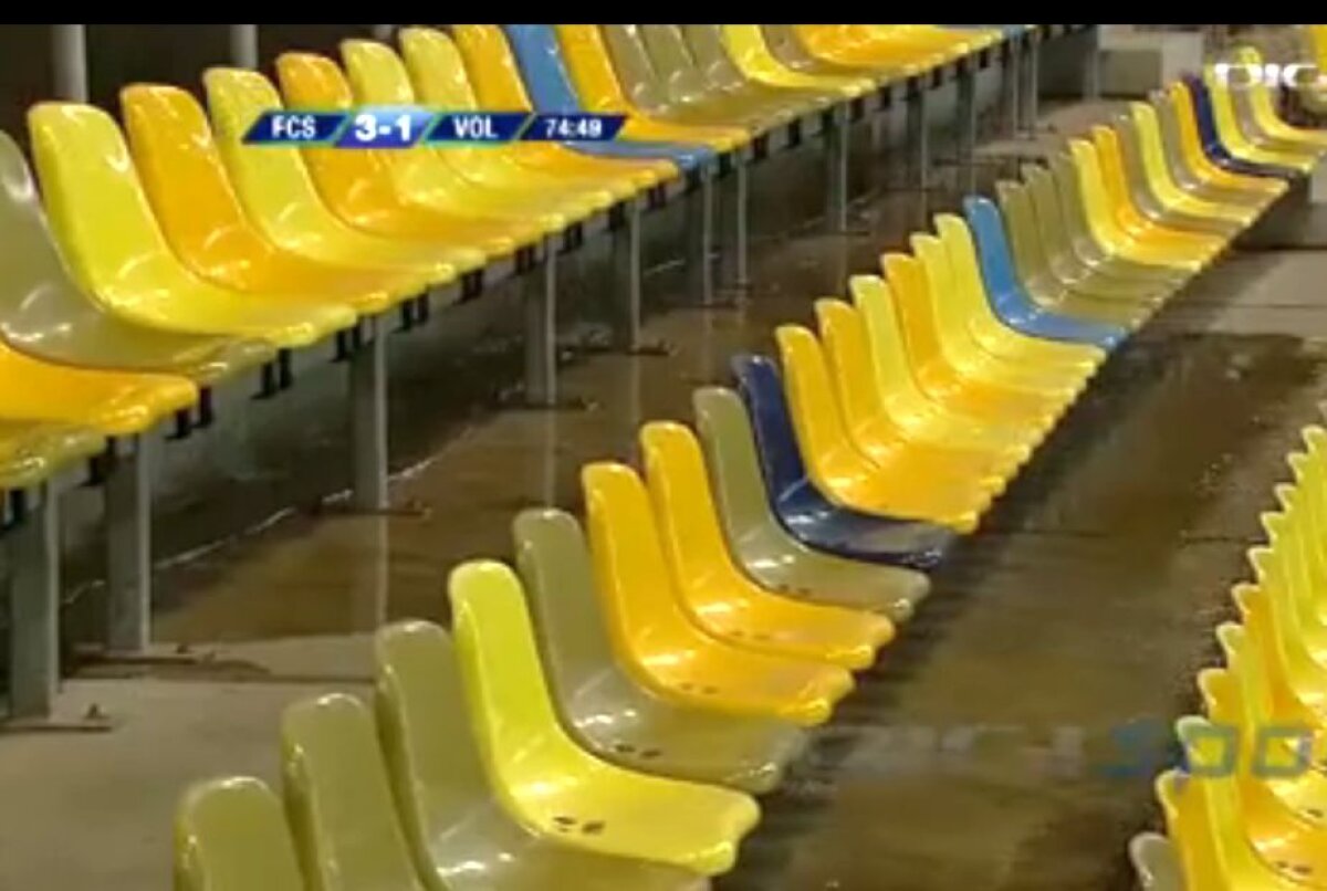 VIDEO + FOTO Imagini scandaloase de la Steaua - Voluntari: Arena Națională a fost inundată!