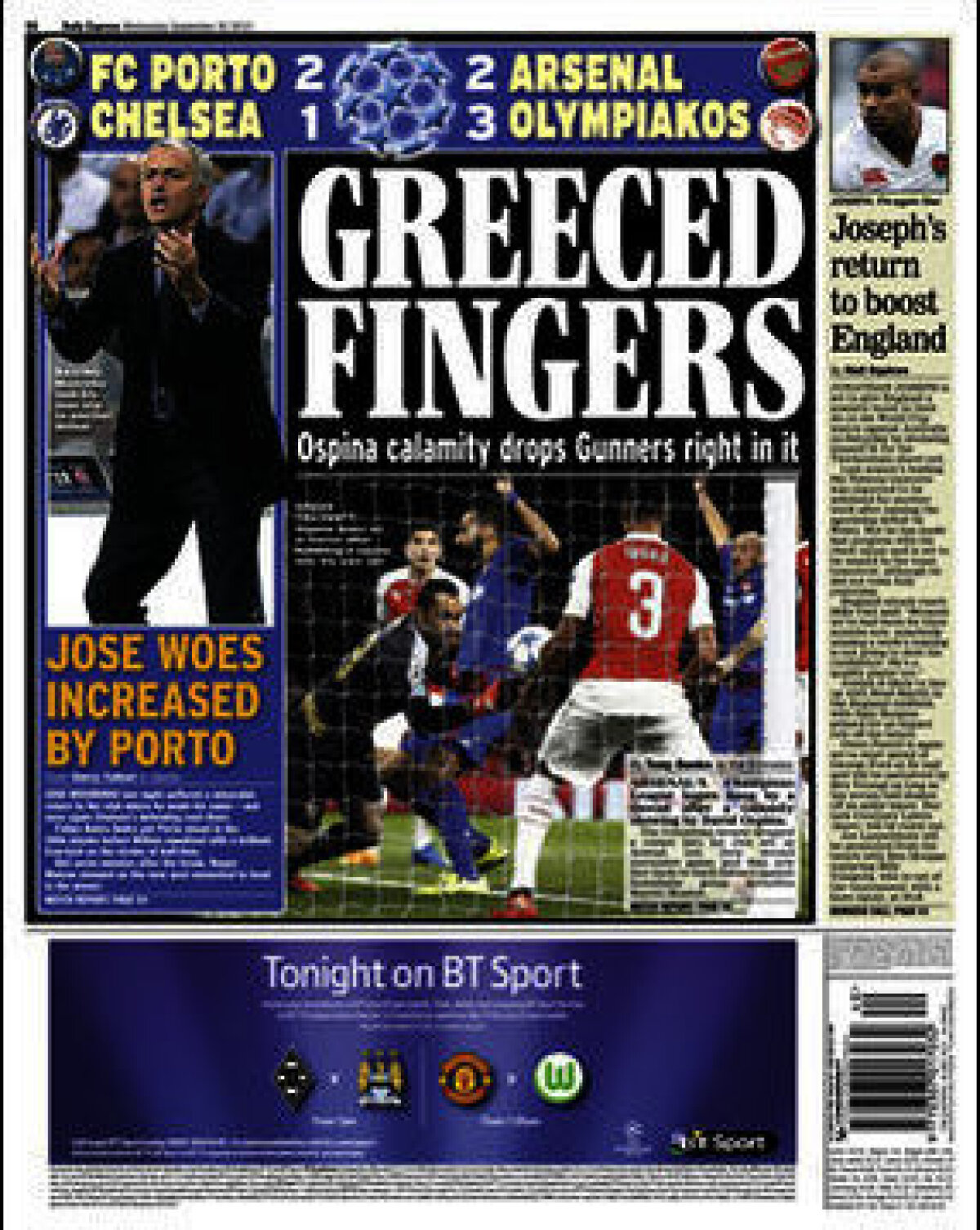 Ce scriu azi ziarele de sport din lume (30 septembrie 2015)