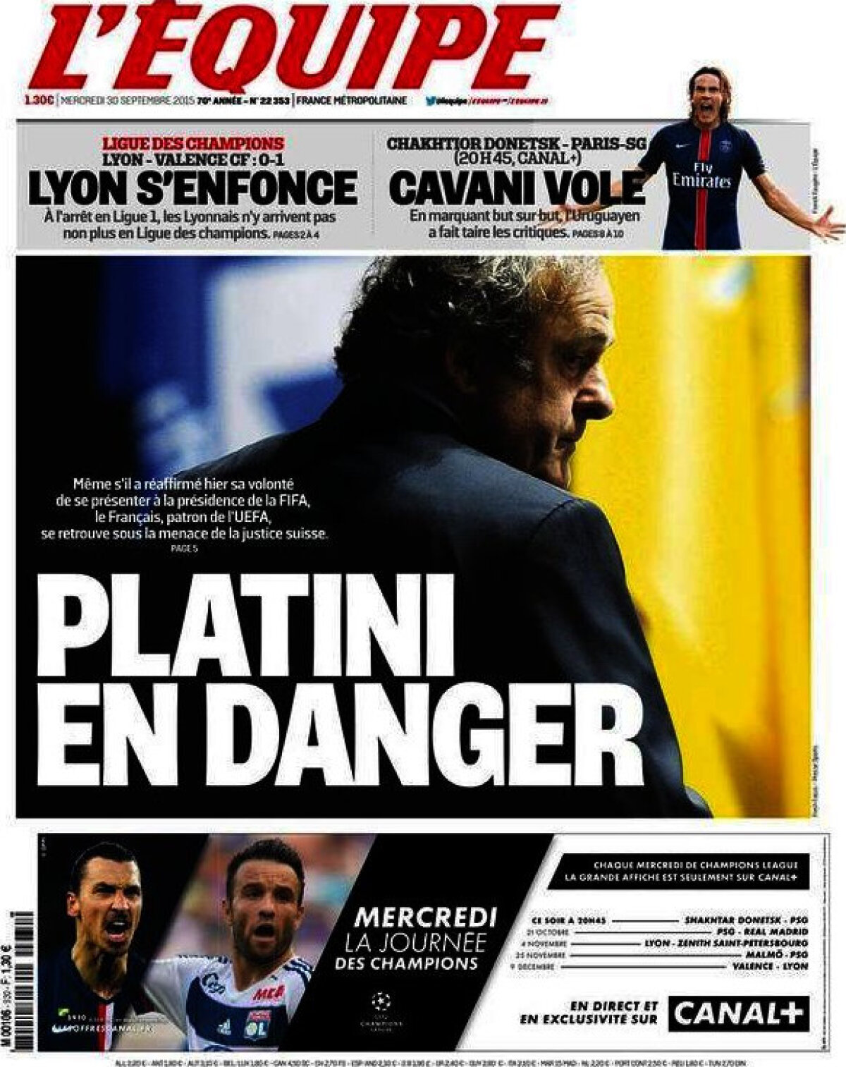 Ce scriu azi ziarele de sport din lume (30 septembrie 2015)