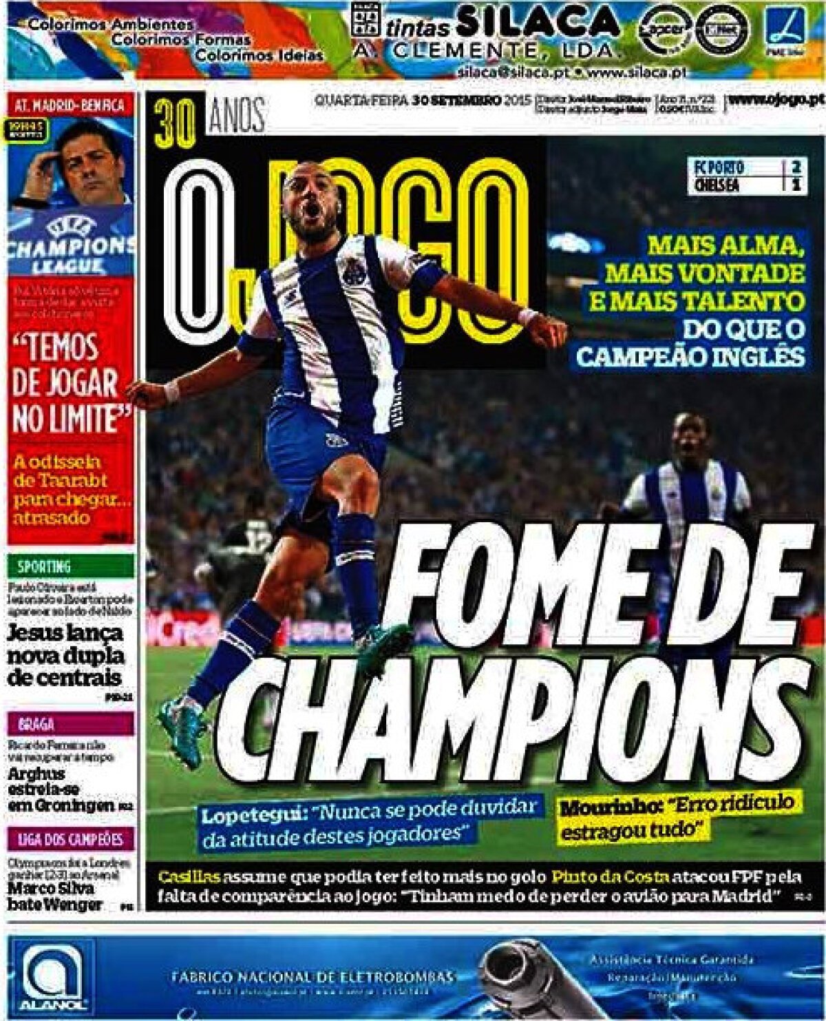 Ce scriu azi ziarele de sport din lume (30 septembrie 2015)