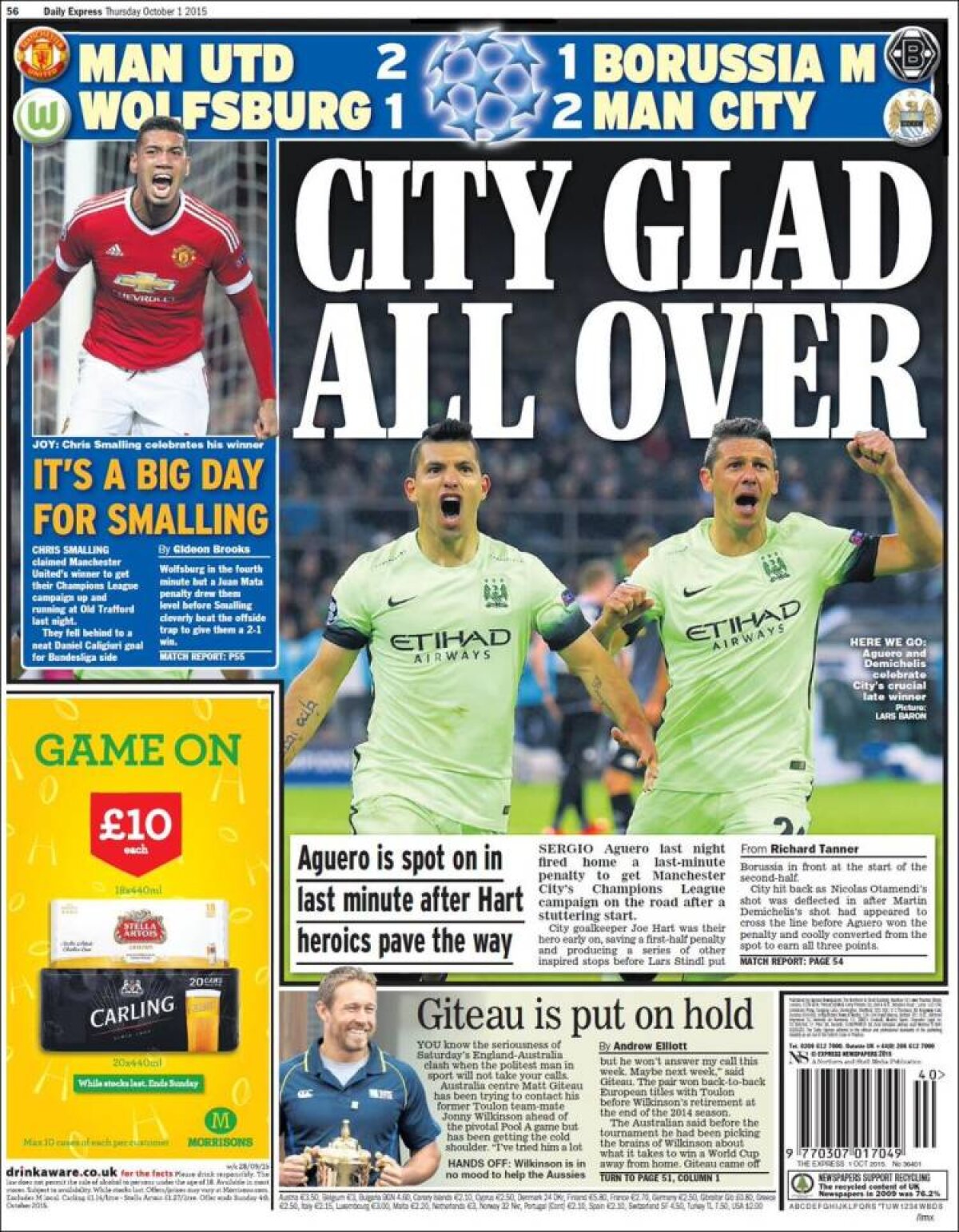 Ce scriu azi ziarele de sport din lume (1 octombrie 2015)