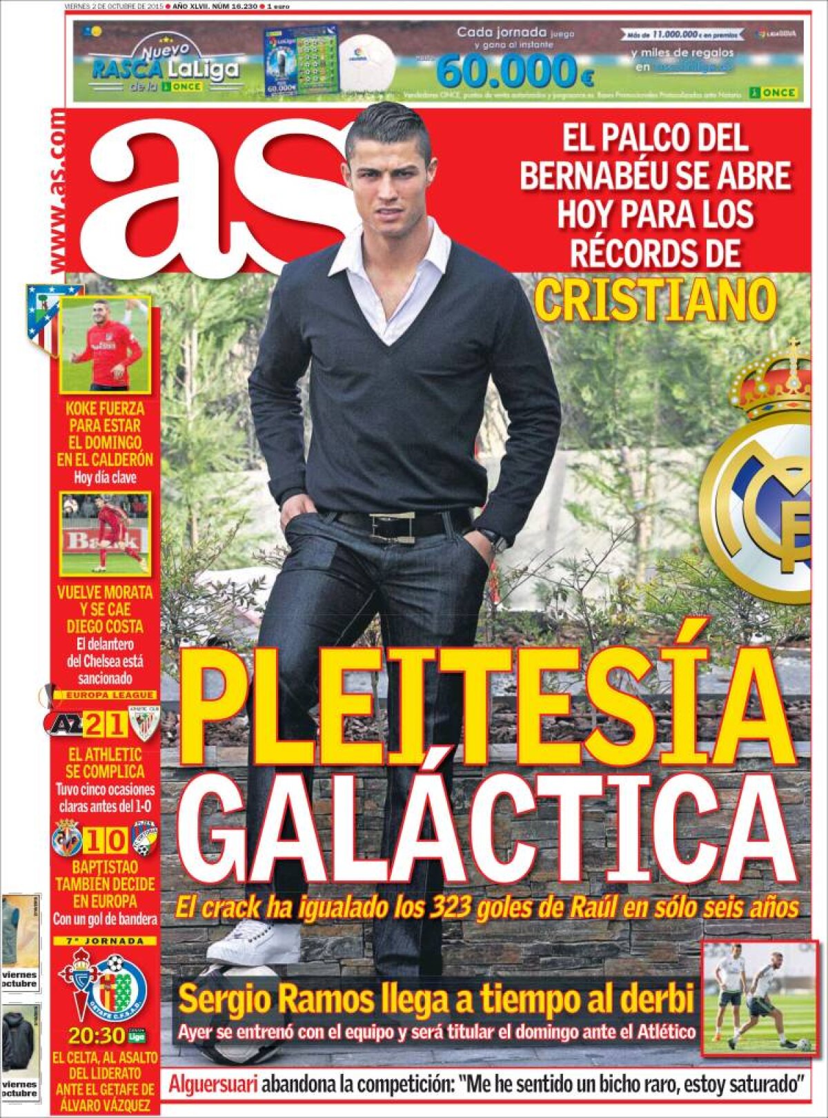 Ce scriu azi ziarele de sport din lume (2 octombrie 2015)