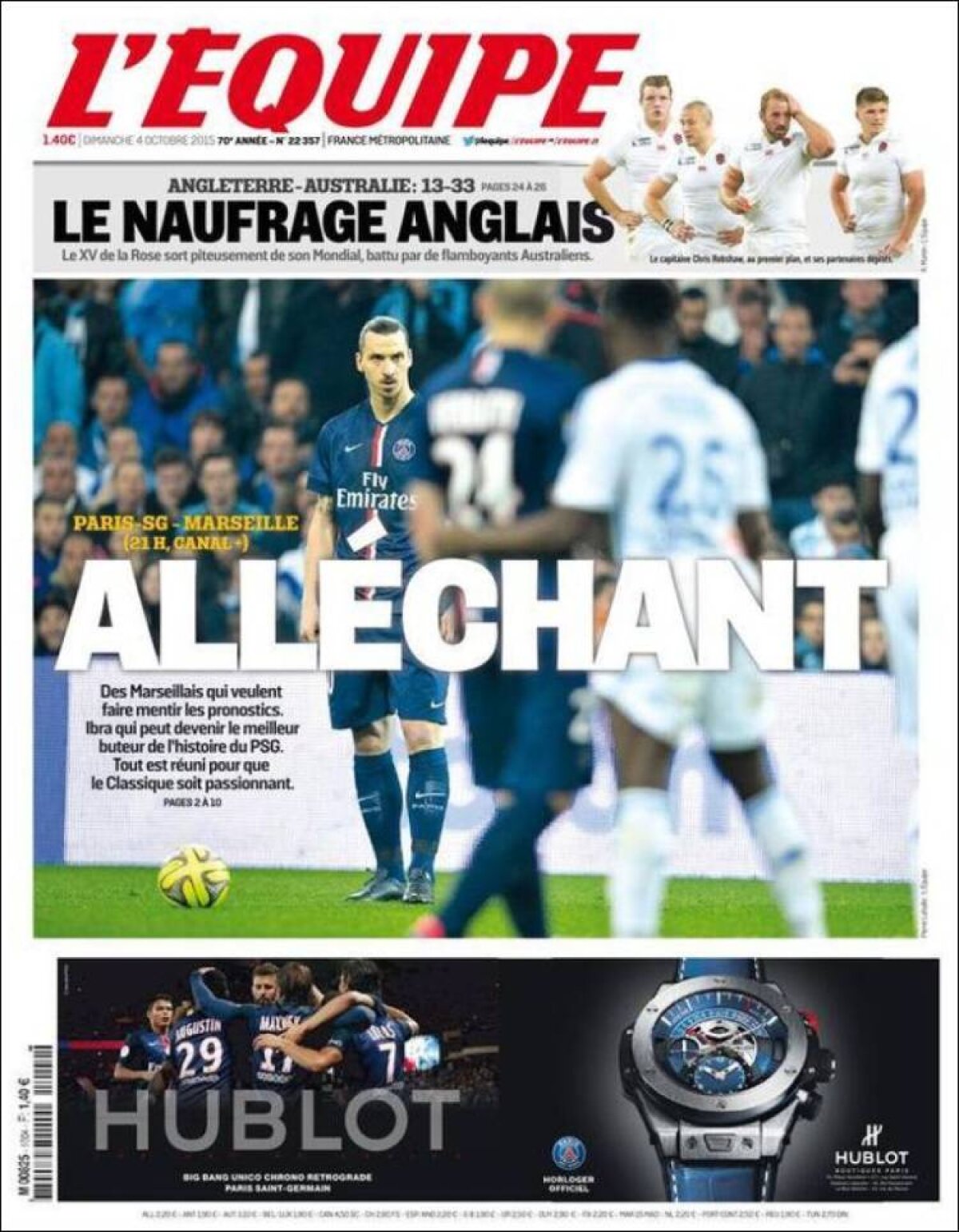 Ce scriu azi ziarele de sport din lume (4 octombrie 2015)