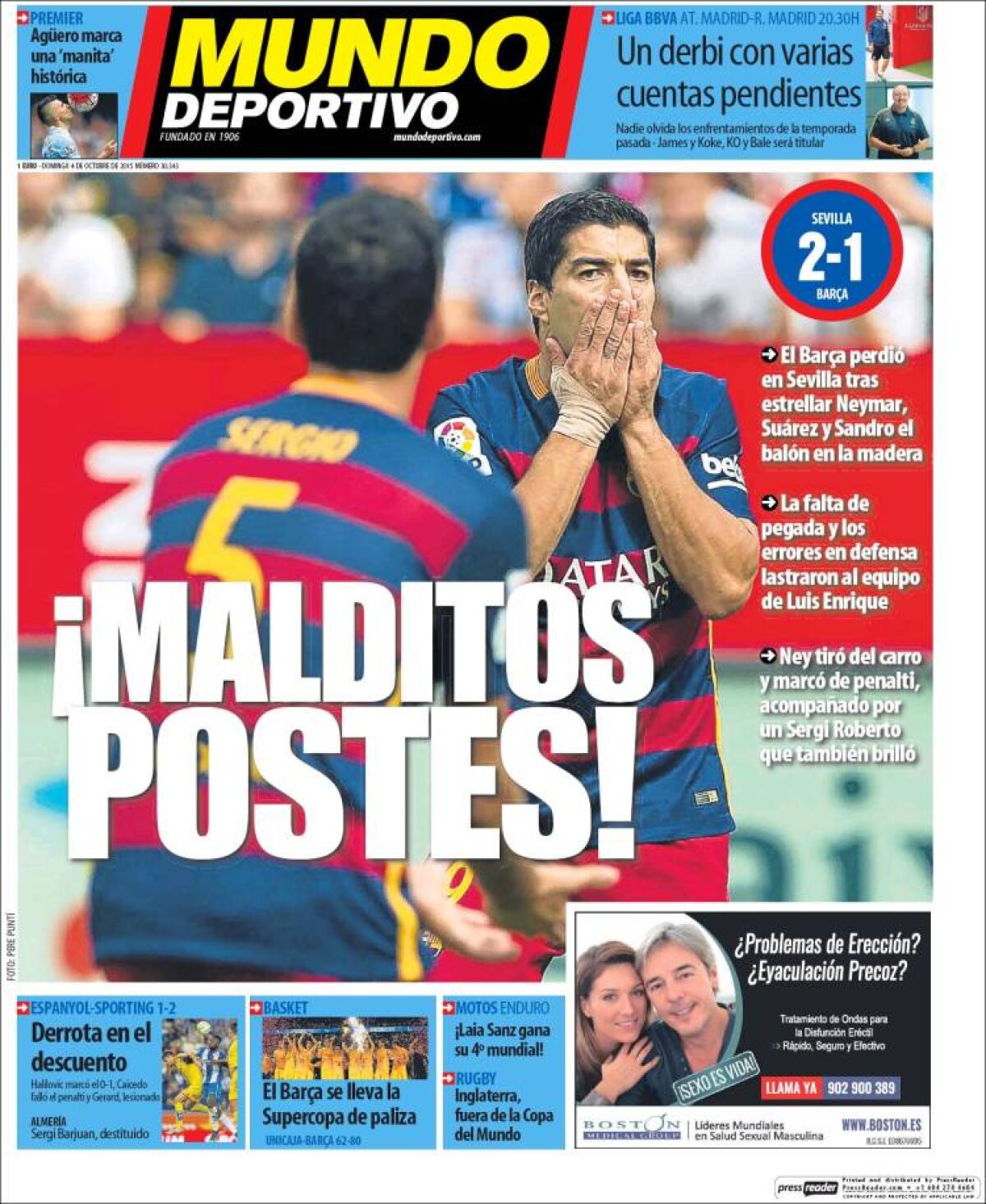 Ce scriu azi ziarele de sport din lume (4 octombrie 2015)