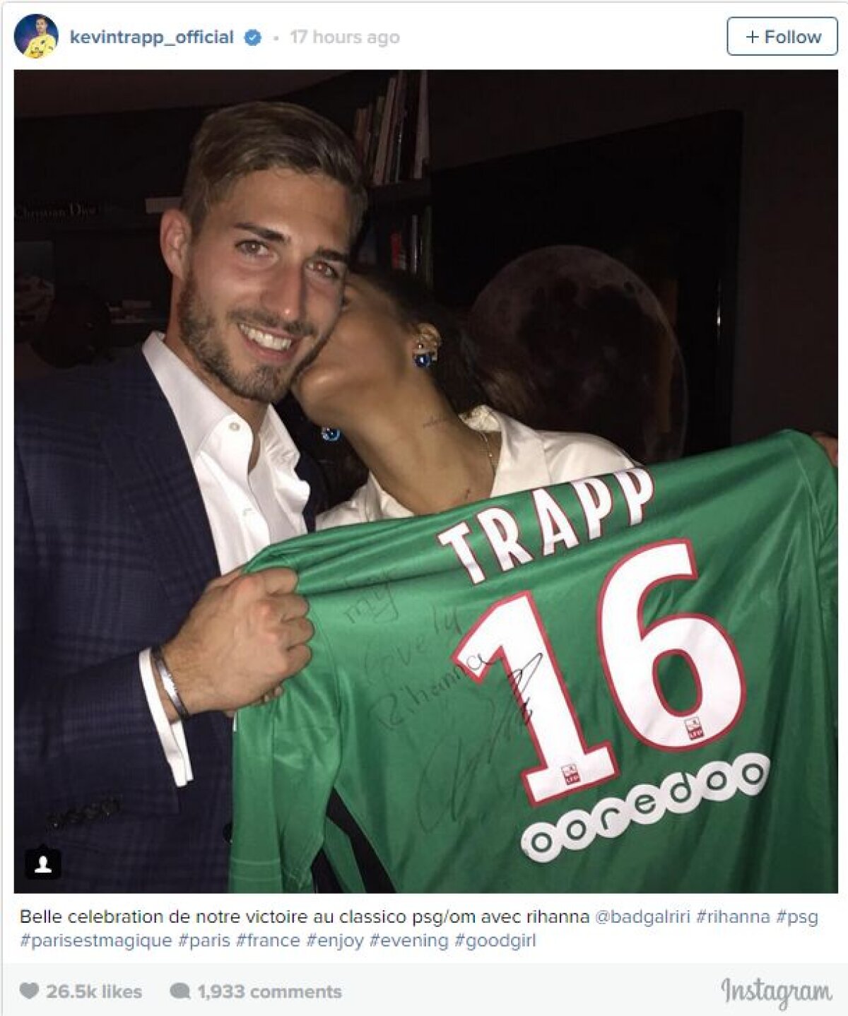 FOTO Asta da primă de joc! A impresionat-o pe Rihanna în PSG - Marseille și l-a lăsat s-o scoată în oraș 