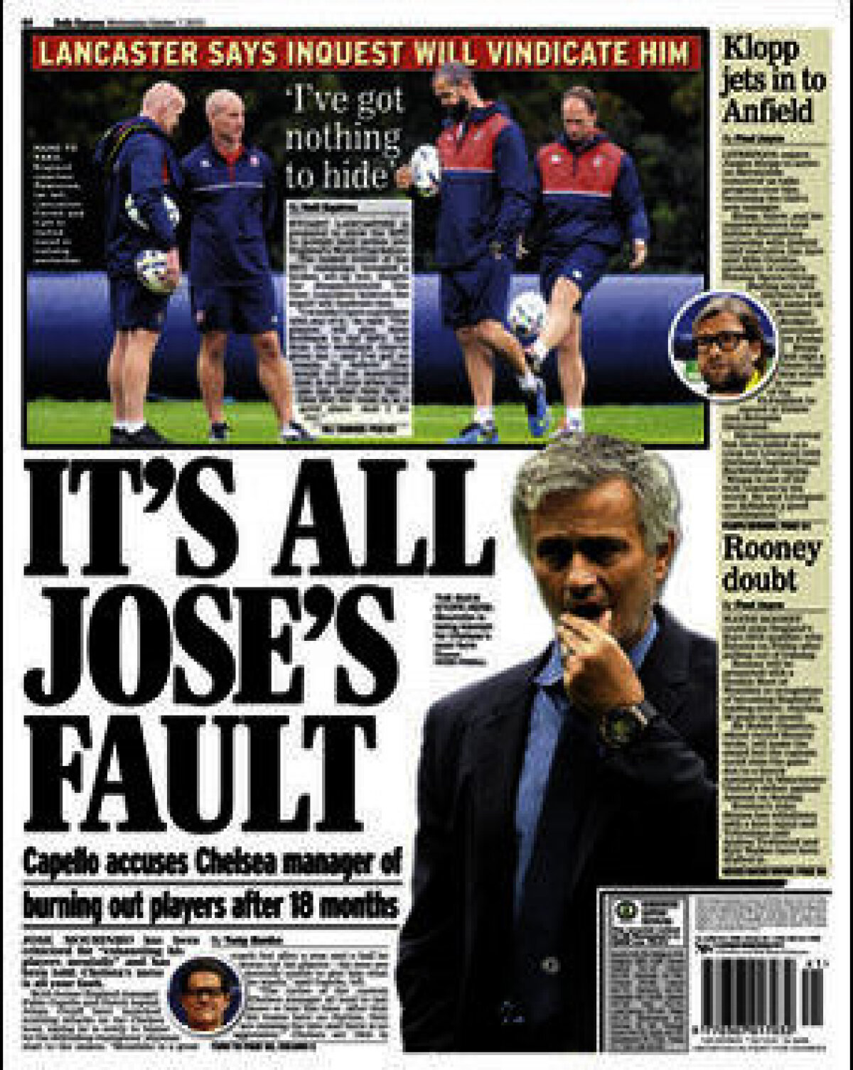 Ce scriu azi ziarele de sport din lume (7 octombrie 2015)