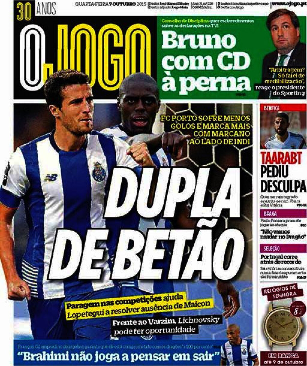 Ce scriu azi ziarele de sport din lume (7 octombrie 2015)