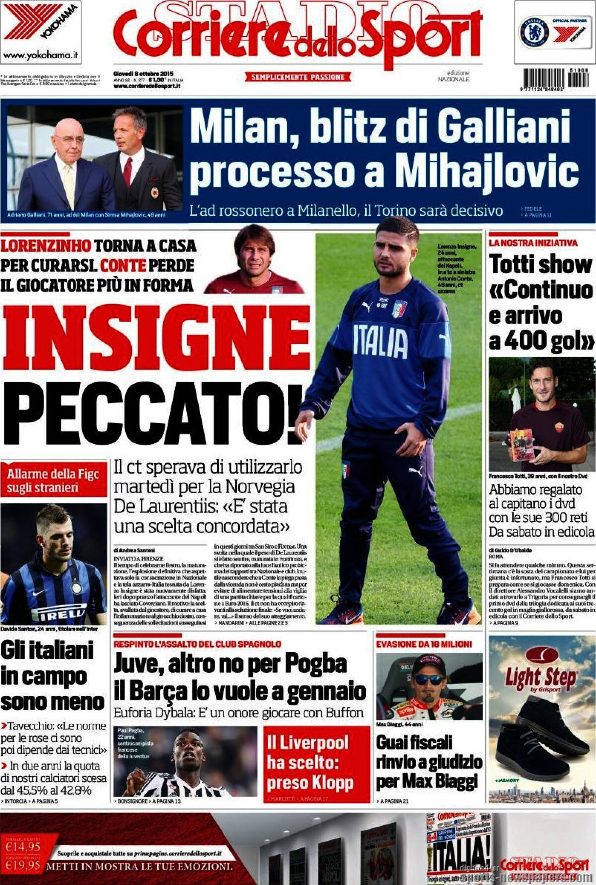 Ce scriu azi ziarele de sport din lume (8 octombrie 2015)