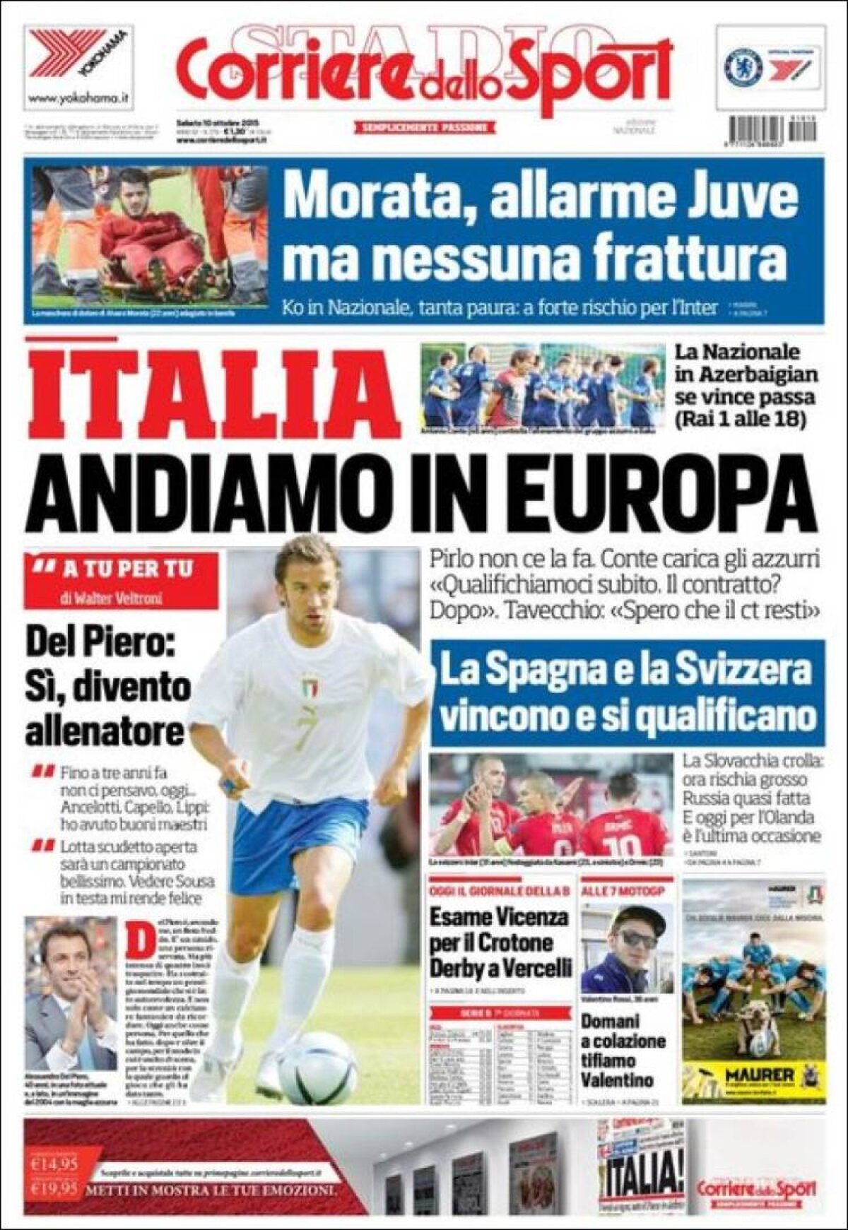 Ce scriu azi ziarele de sport din lume (10 octombrie 2015)