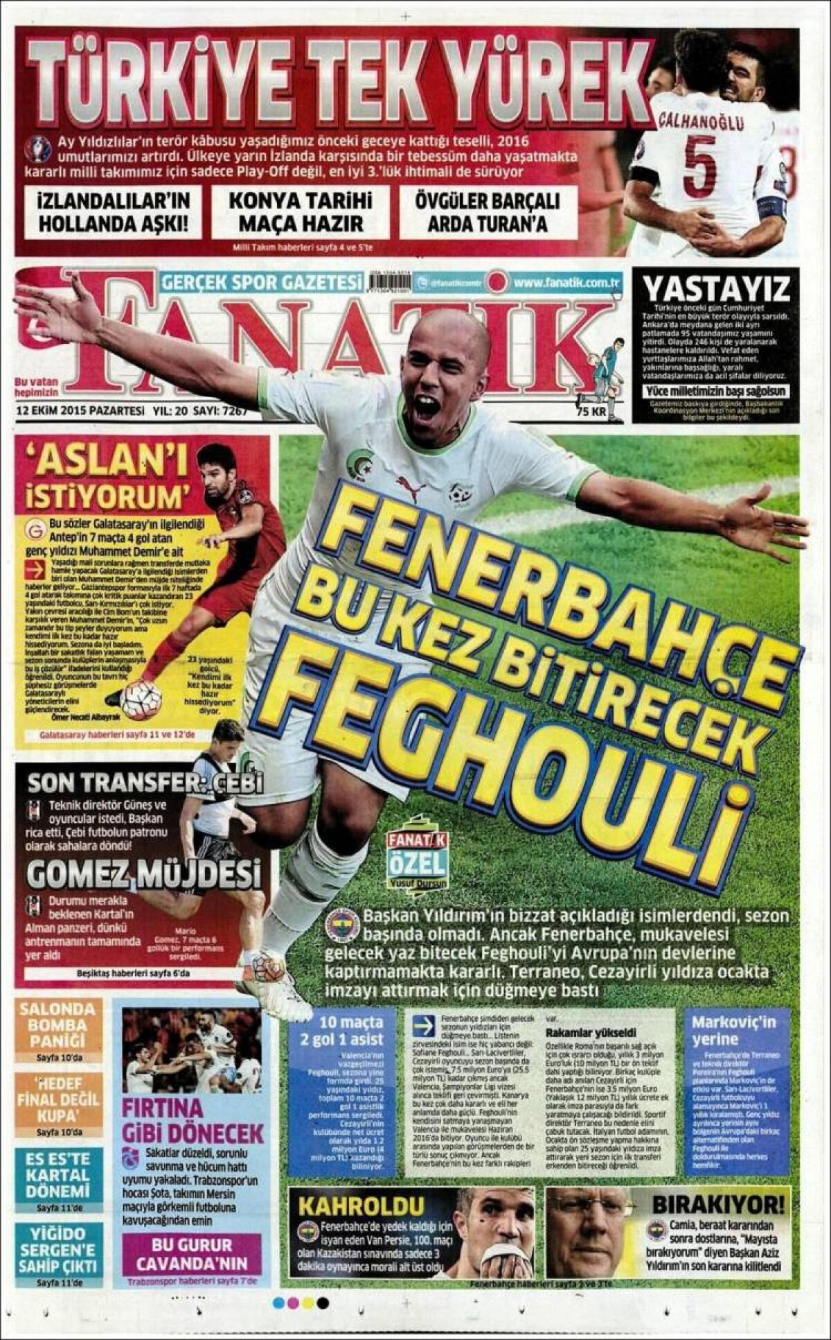 Ce scriu azi ziarele de sport din lume (12 octombrie 2015)