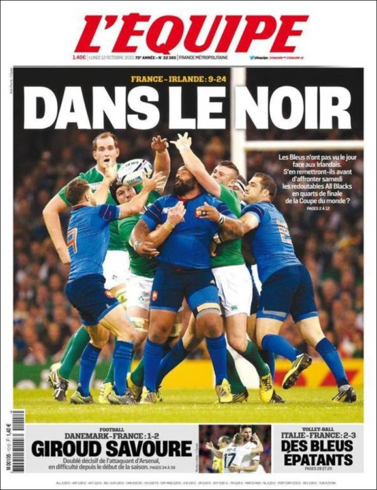 Ce scriu azi ziarele de sport din lume (12 octombrie 2015)