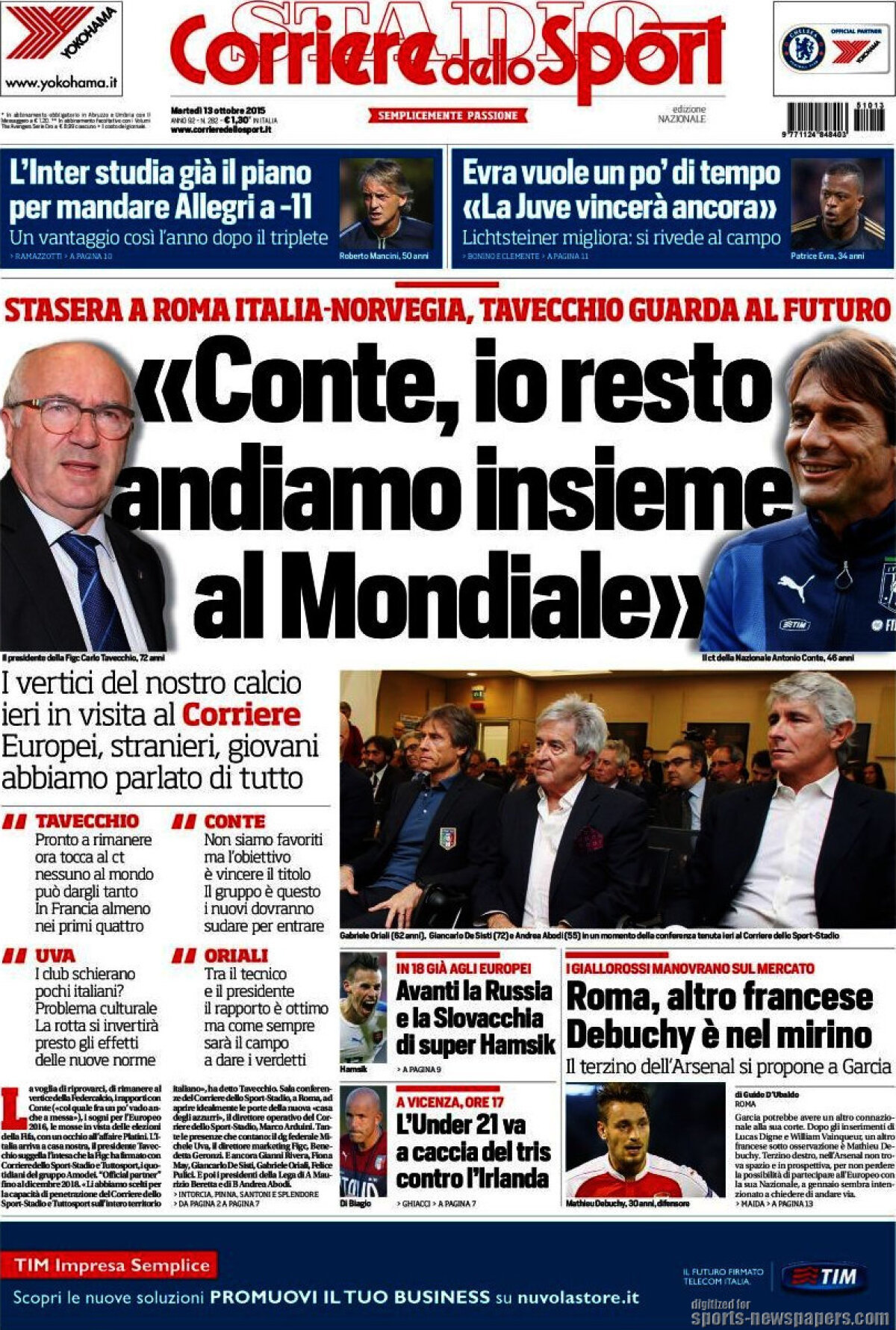 Ce scriu azi ziarele de sport din lume (13 octombrie 2015)