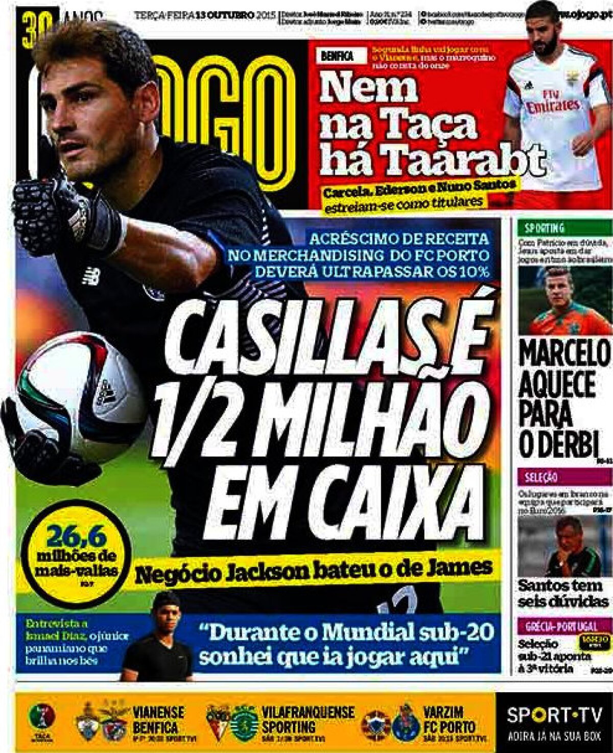 Ce scriu azi ziarele de sport din lume (13 octombrie 2015)