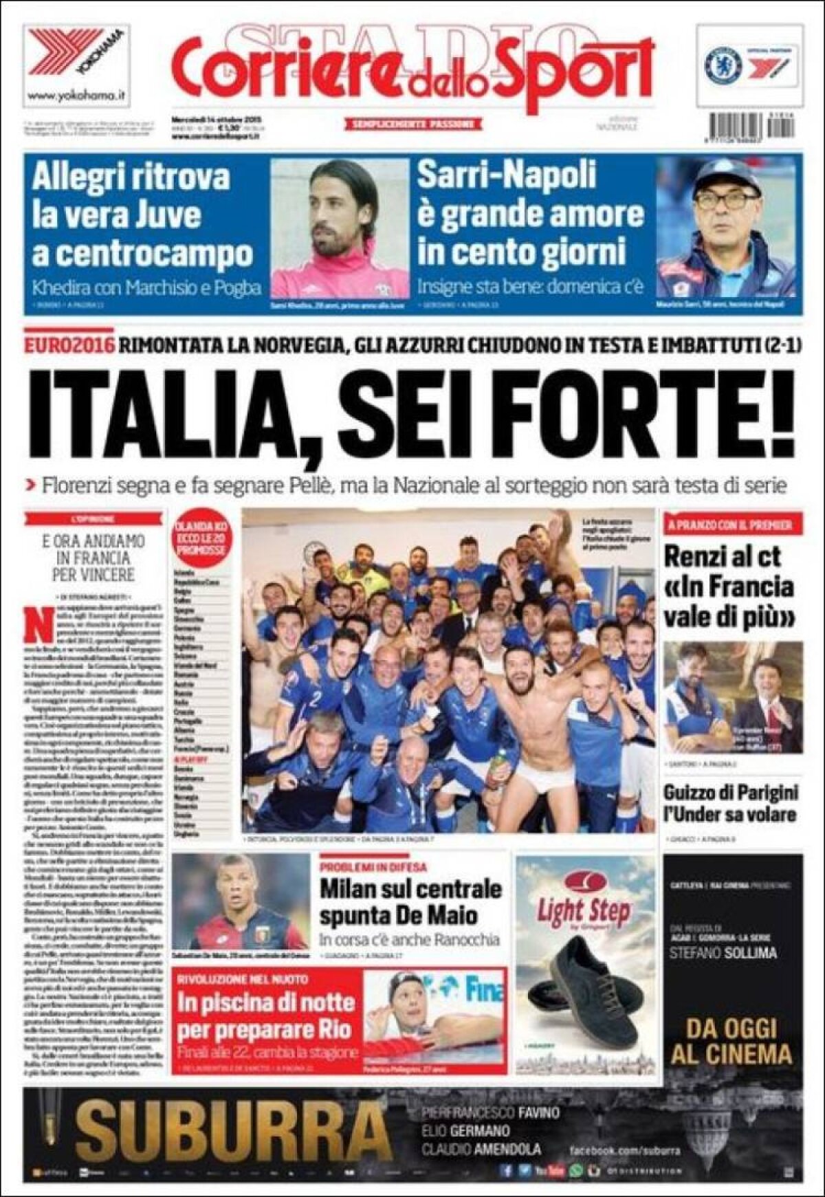 Ce scriu azi ziarele de sport din lume (14 octombrie 2015)