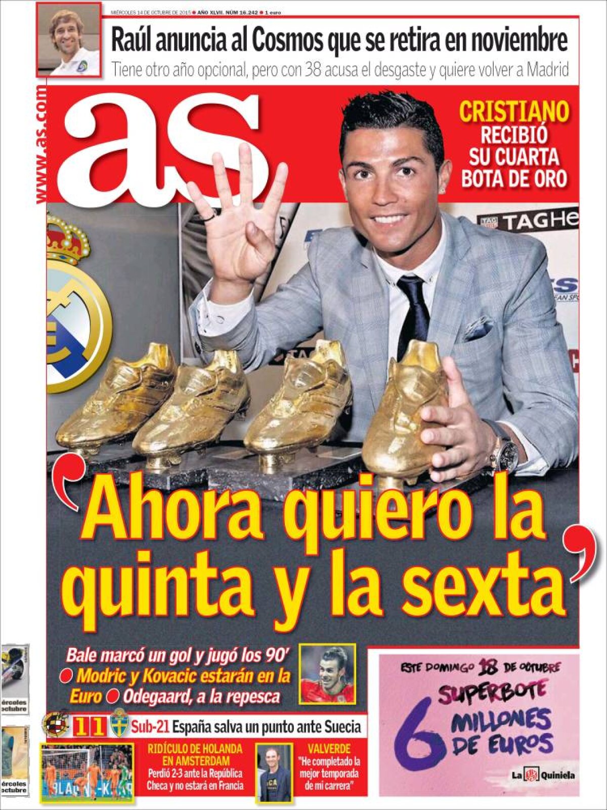 Ce scriu azi ziarele de sport din lume (14 octombrie 2015)