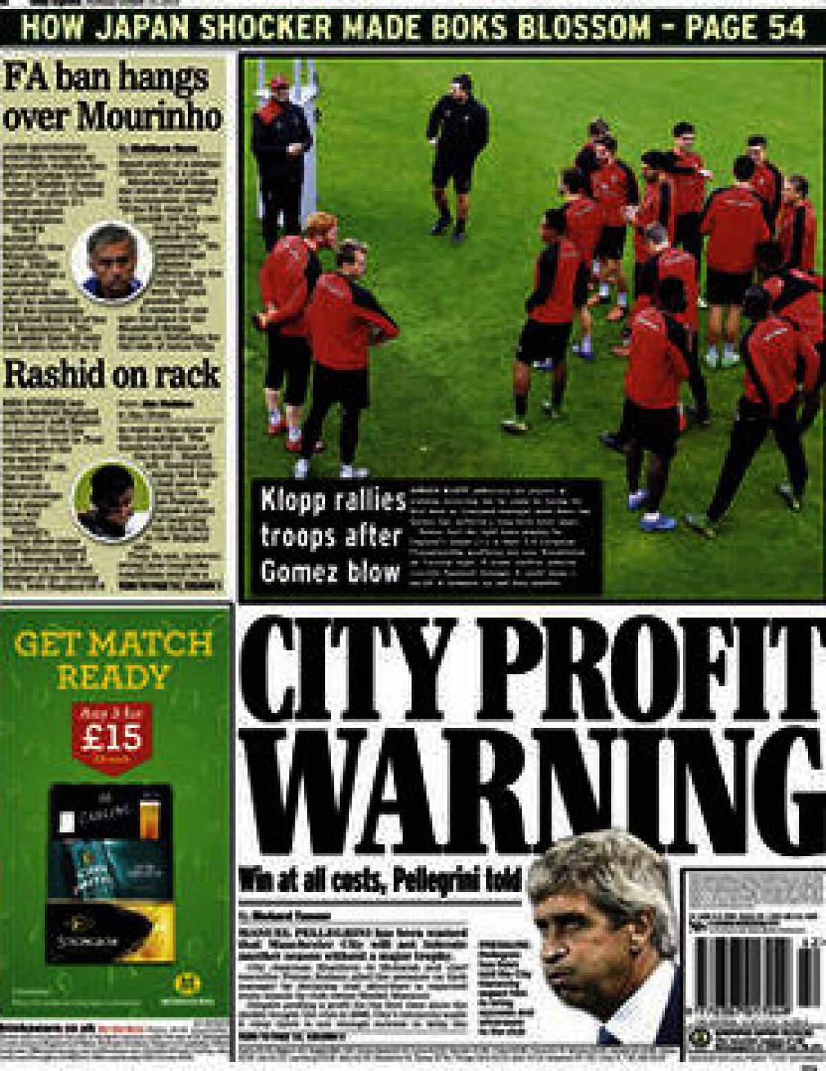 Ce scriu azi ziarele de sport din lume (15 octombrie 2015)