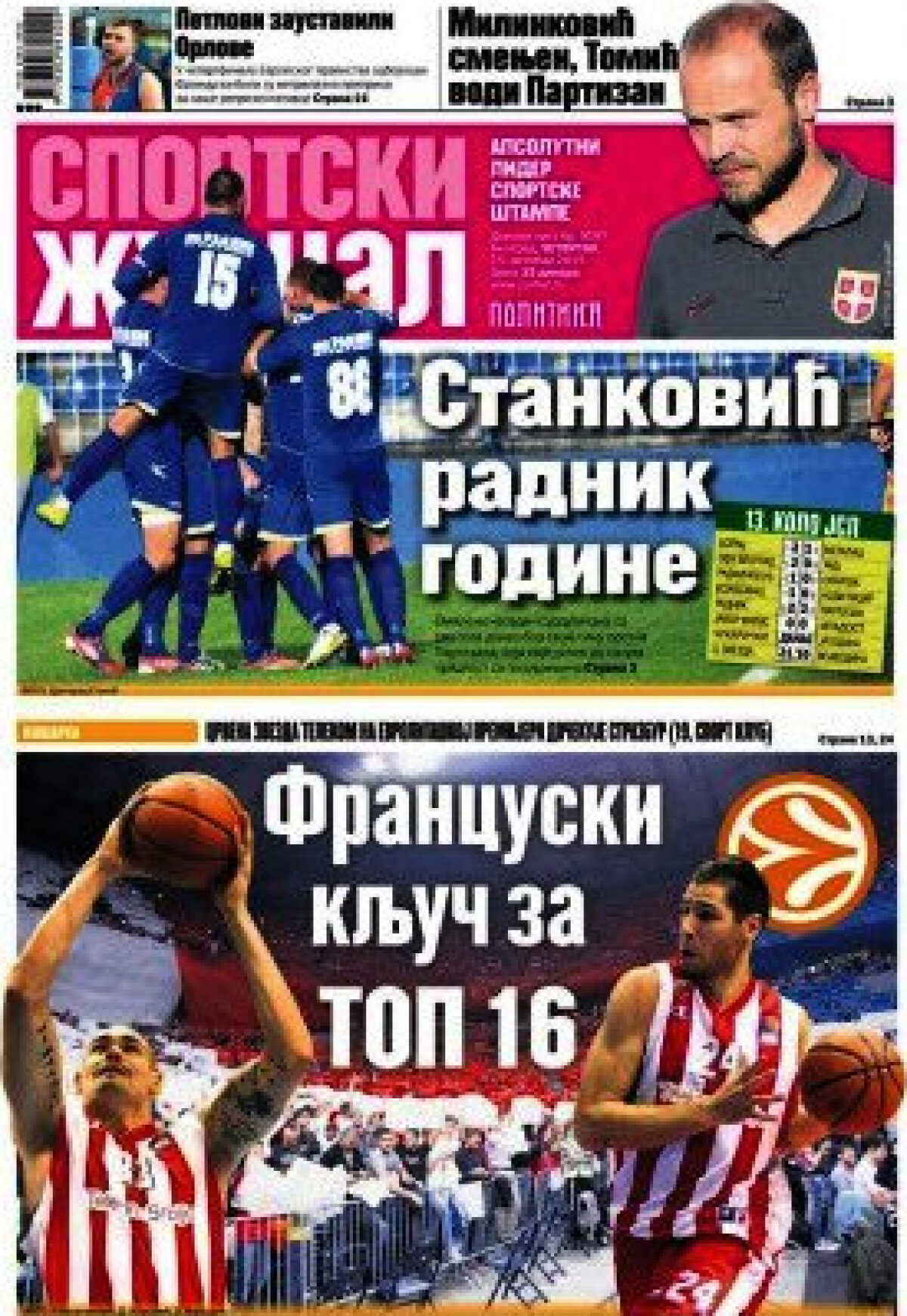 Ce scriu azi ziarele de sport din lume (15 octombrie 2015)