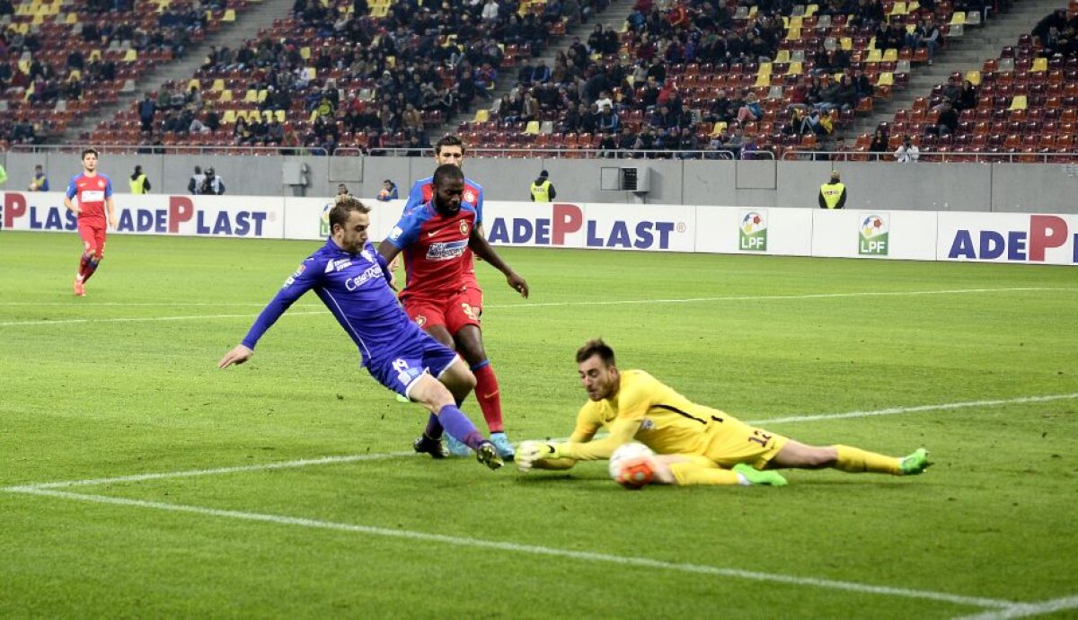 VIDEO + FOTO Calificare chinuită » Steaua merge în semifinalele Cupei Ligii după 1-0 cu ACS Poli! Stanciu a ratat două penalty-uri