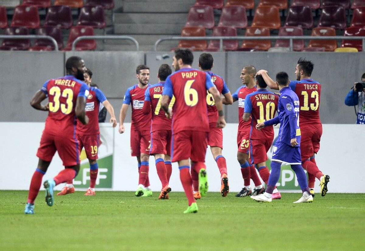 VIDEO + FOTO Calificare chinuită » Steaua merge în semifinalele Cupei Ligii după 1-0 cu ACS Poli! Stanciu a ratat două penalty-uri