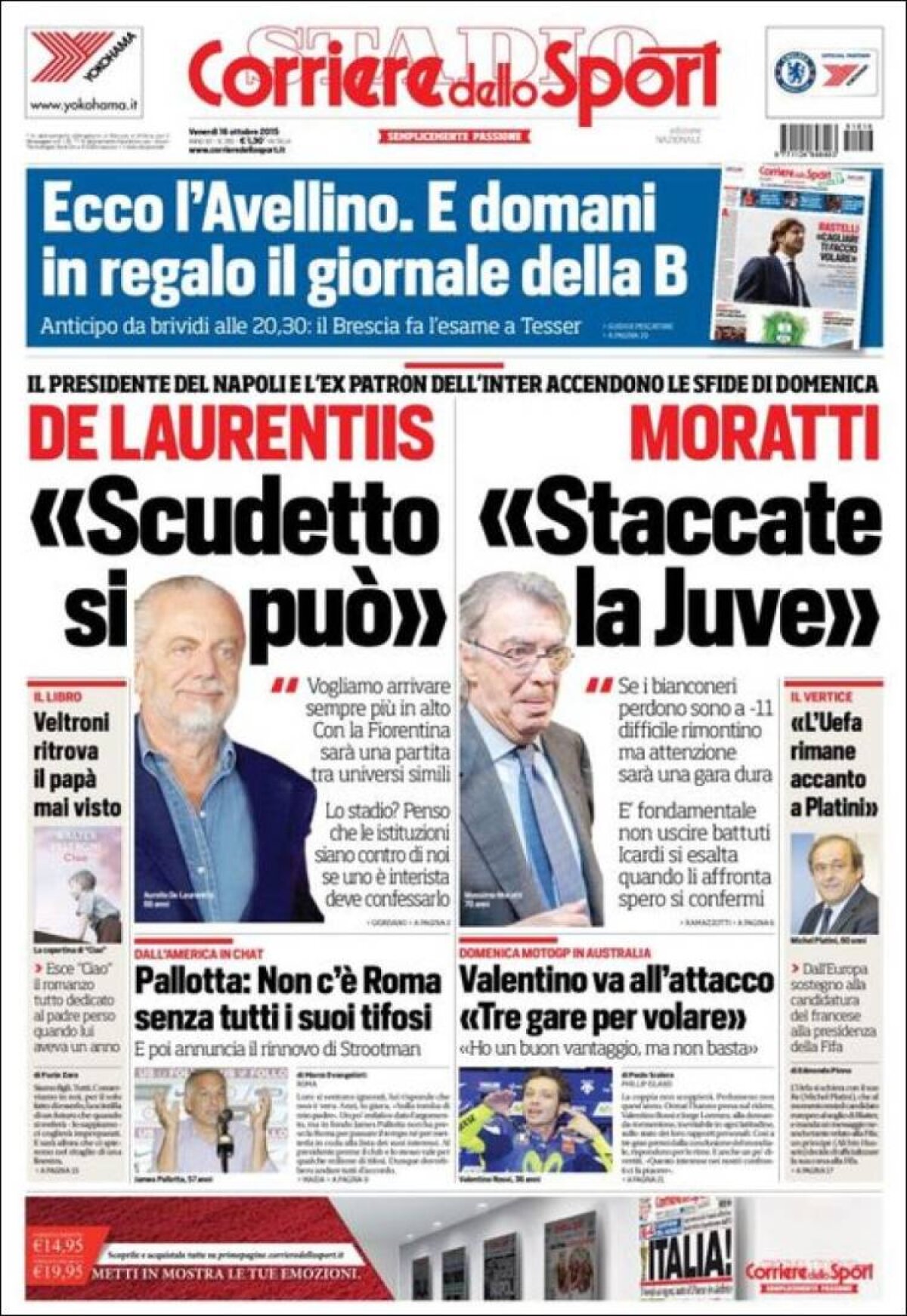 Ce scriu azi ziarele de sport din lume (16 octombrie 2015)