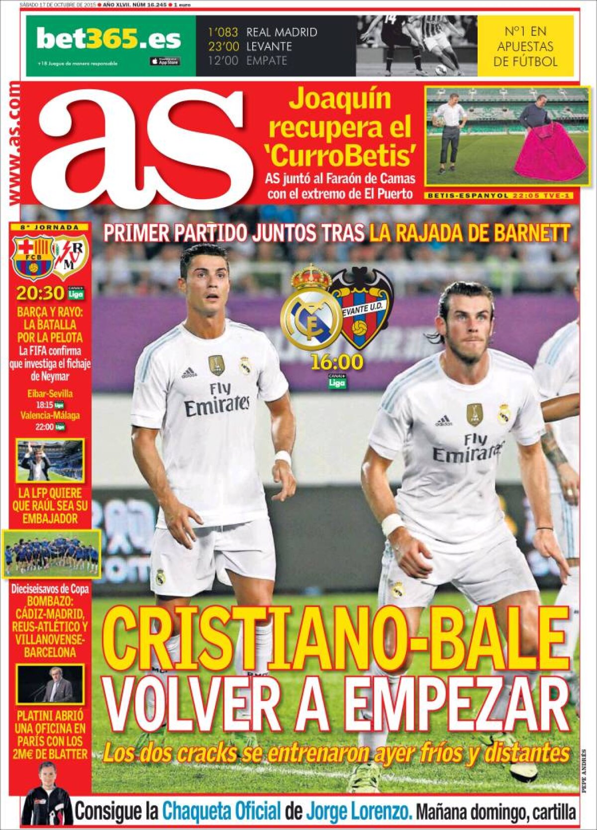 Ce scriu azi ziarele de sport din lume (17 octombrie 2015)