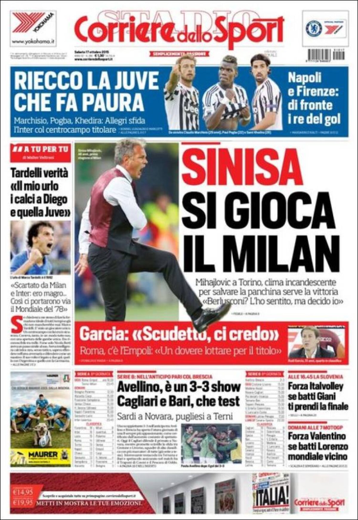 Ce scriu azi ziarele de sport din lume (17 octombrie 2015)