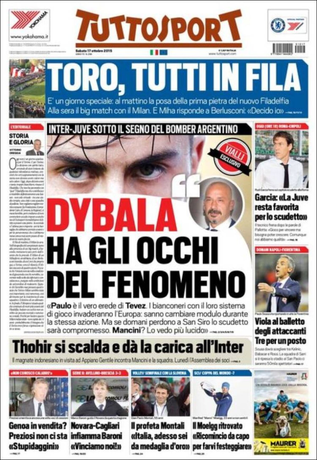 Ce scriu azi ziarele de sport din lume (17 octombrie 2015)