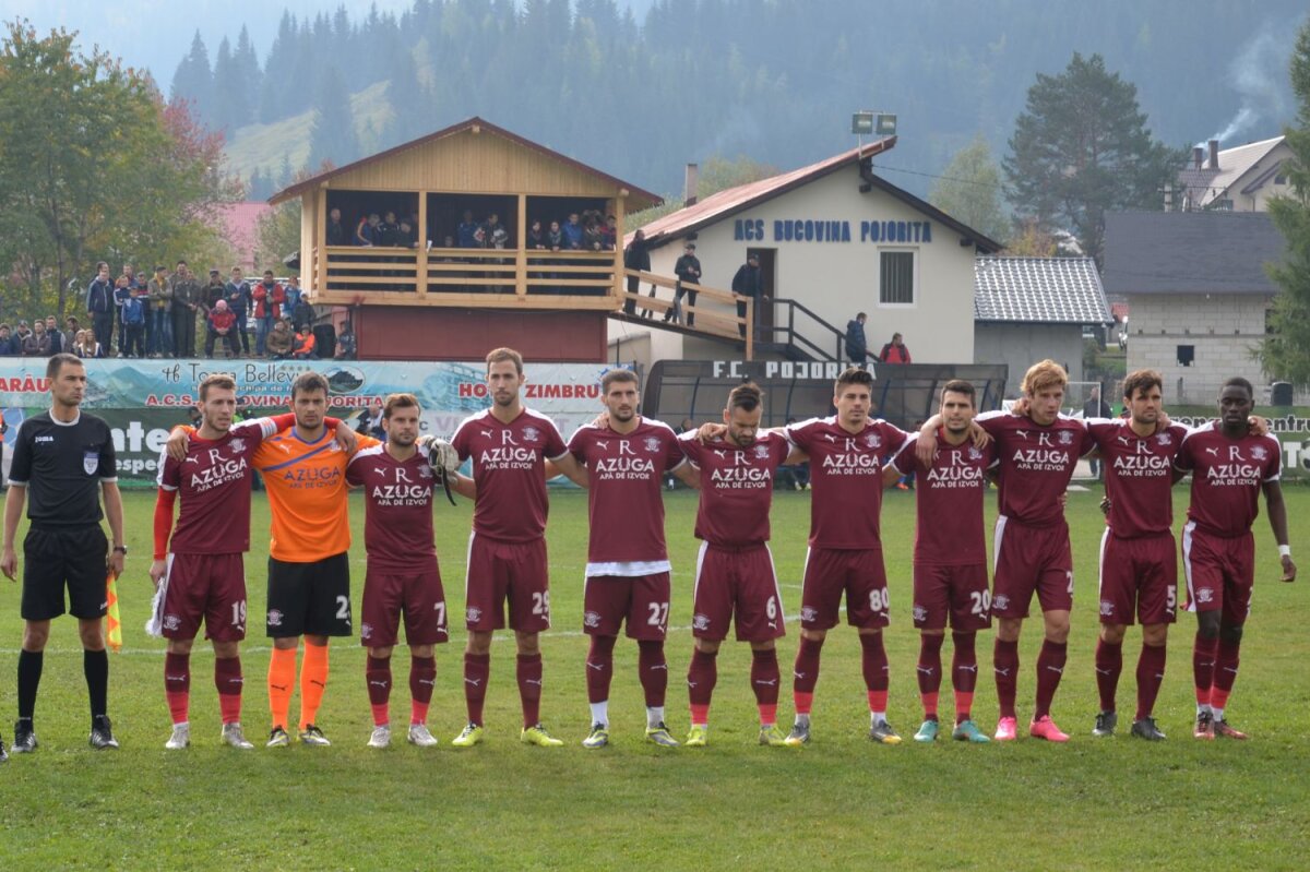 FOTO Învinşi lîngă tribuna-camion » Incredibil: echipa din Pojorîta a bătut Rapidul cu 2-1!