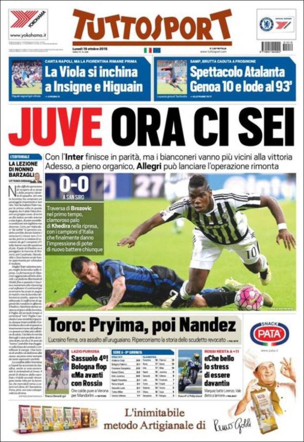 Ce scriu azi ziarele de sport din lume (19 octombrie 2015)