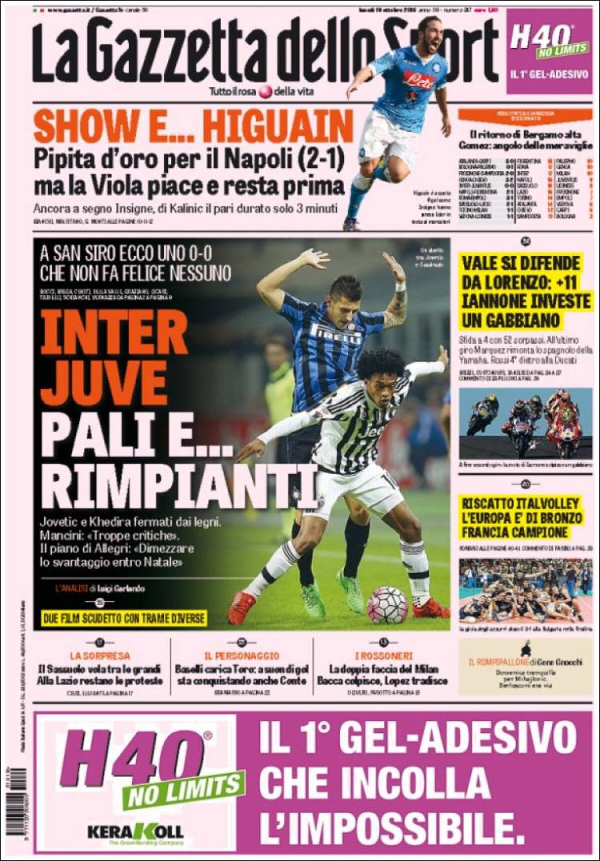 Ce scriu azi ziarele de sport din lume (19 octombrie 2015)