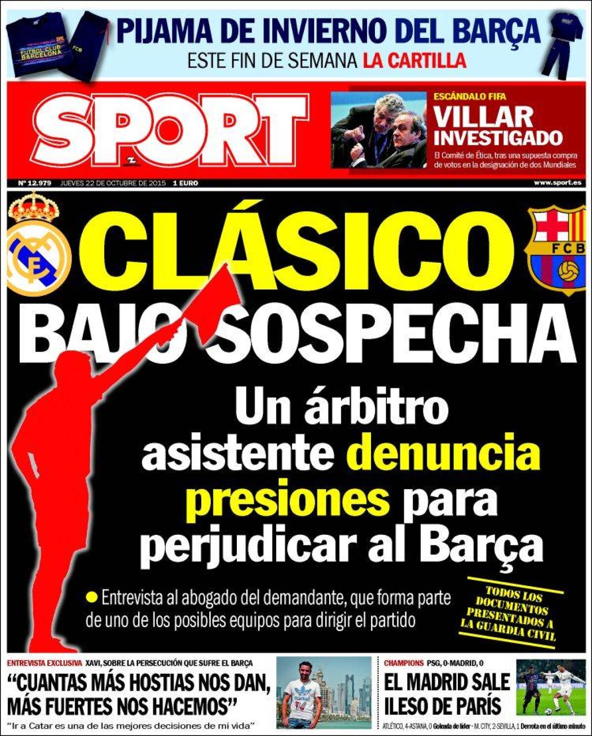 Ce scriu azi ziarele de sport din lume (22 octombrie 2015)