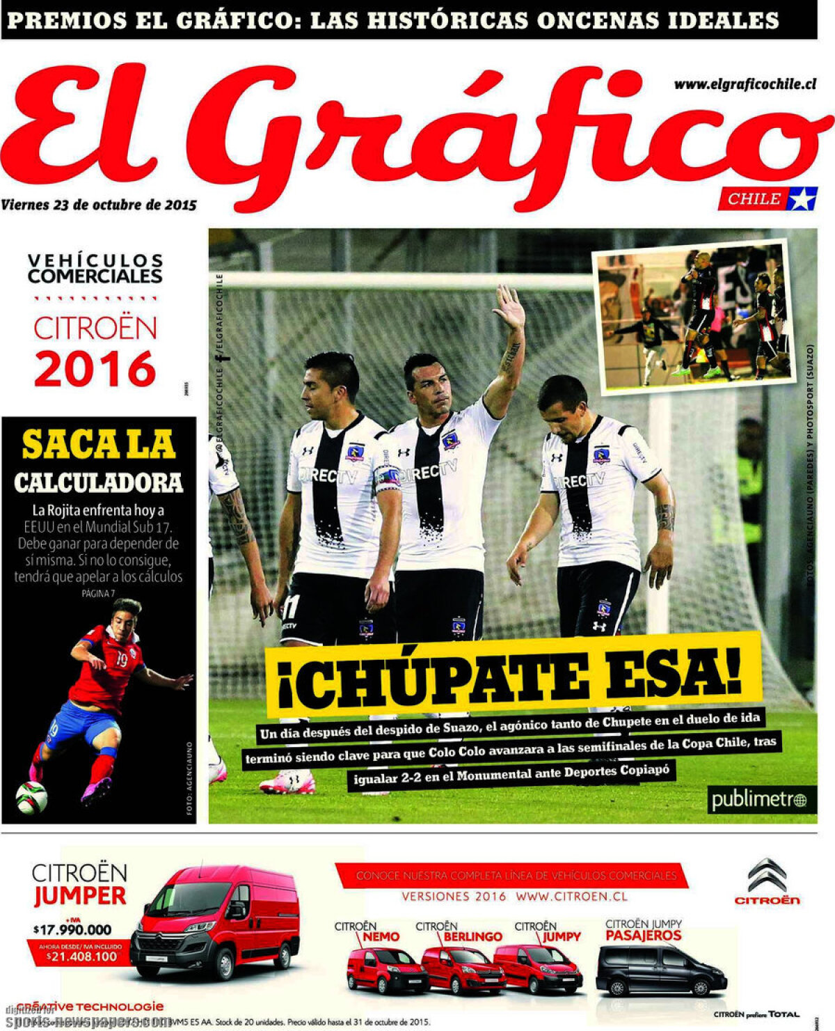 Ce scriu azi ziarele de sport din lume (23 octombrie 2015)