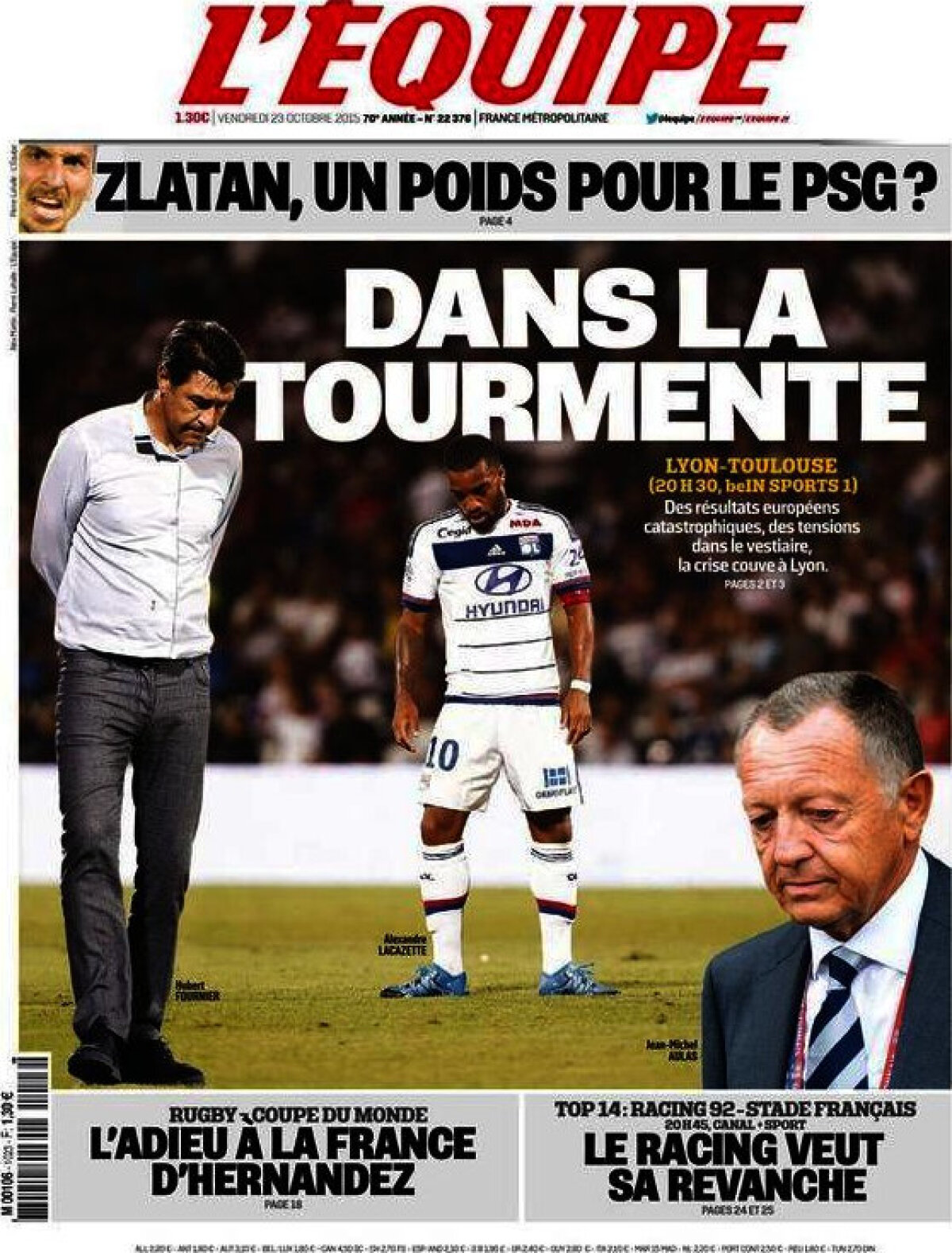 Ce scriu azi ziarele de sport din lume (23 octombrie 2015)