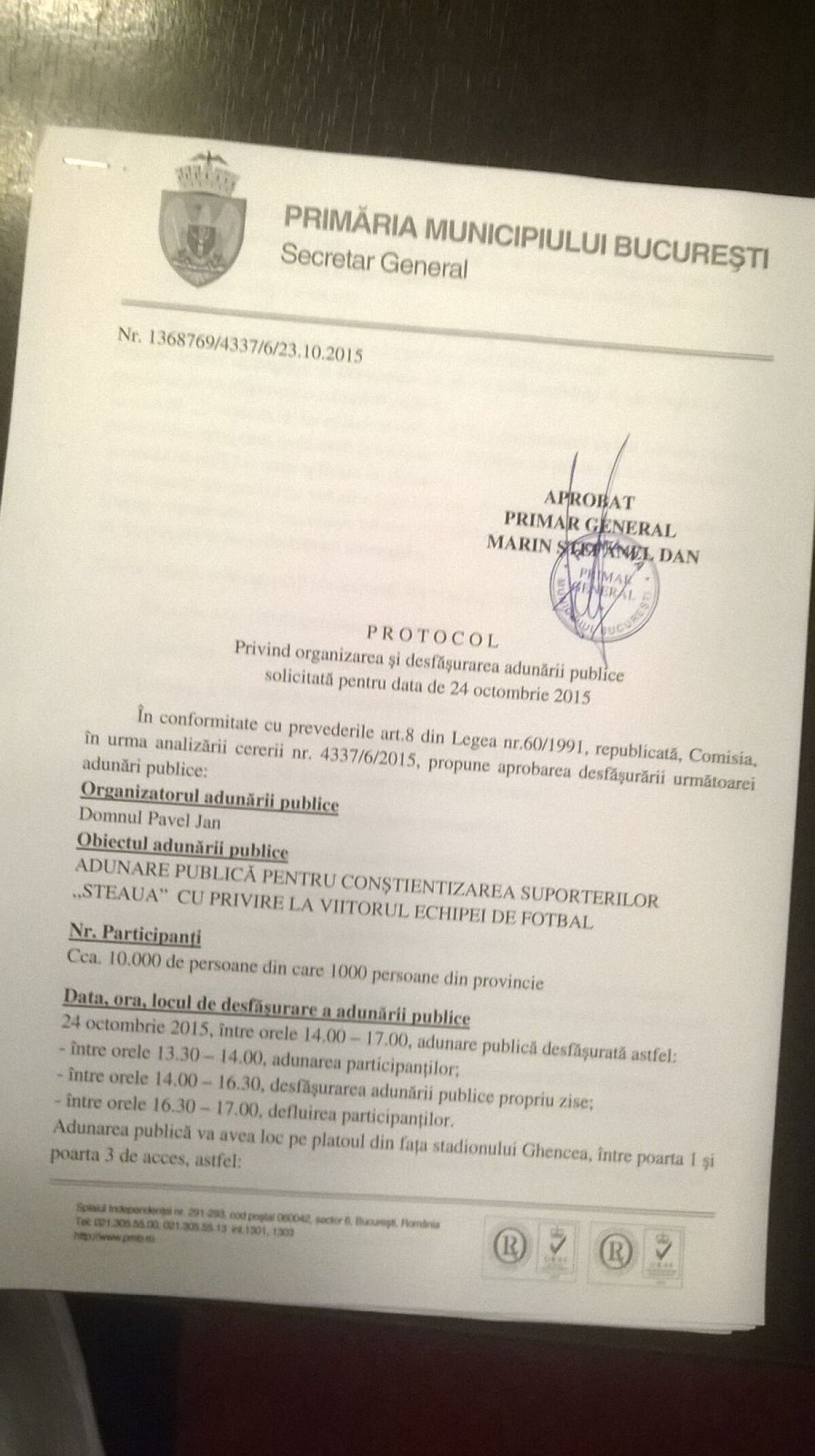 500 de oameni au protestat în Ghencea: "Am luat o decizie radicală! Nu mai mergem la nimic" » Becali îi ia în răs la TV: "Dacă au macara, pot lua Steaua"