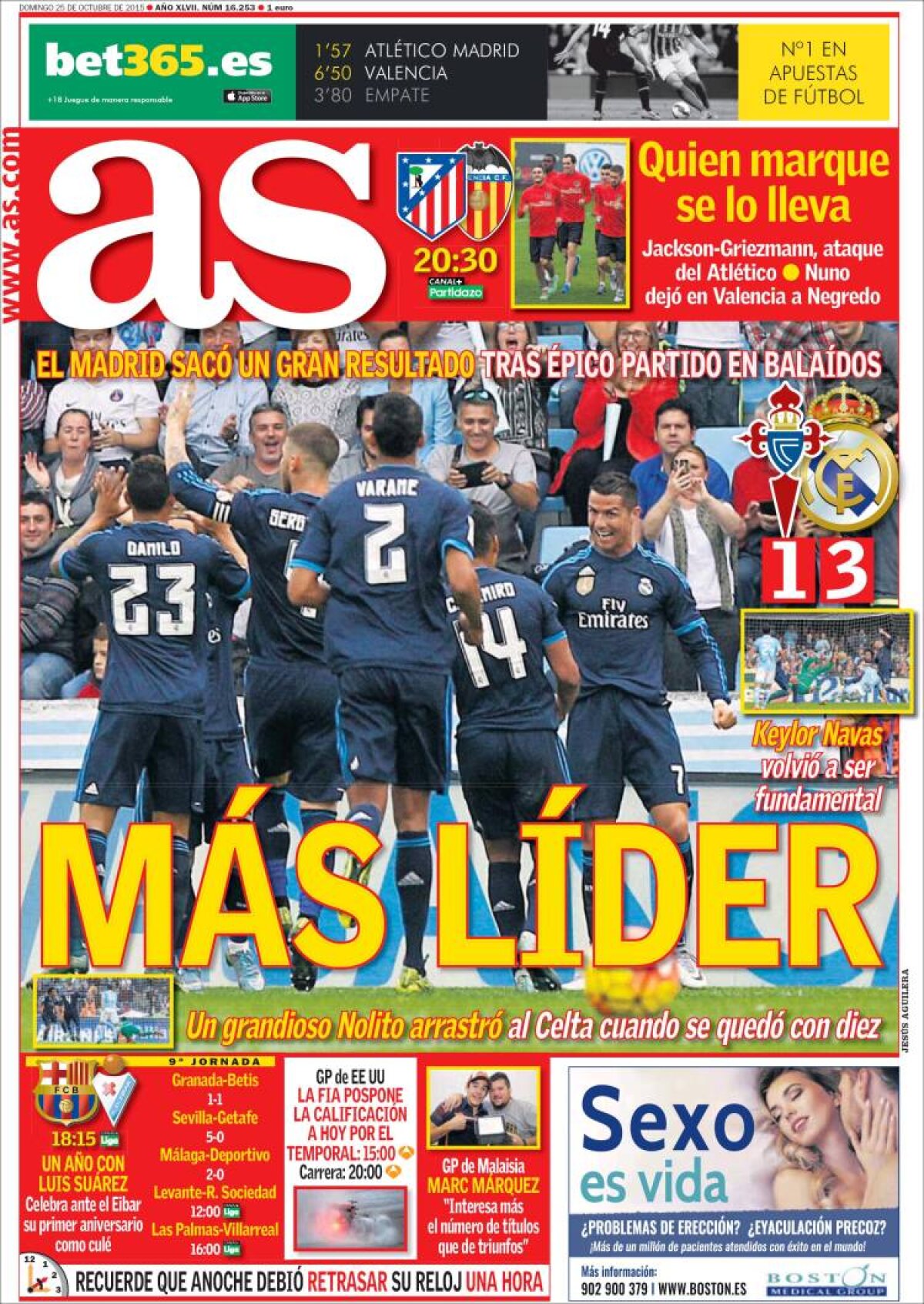 Ce scriu azi ziarele de sport din lume (25 octombrie 2015)