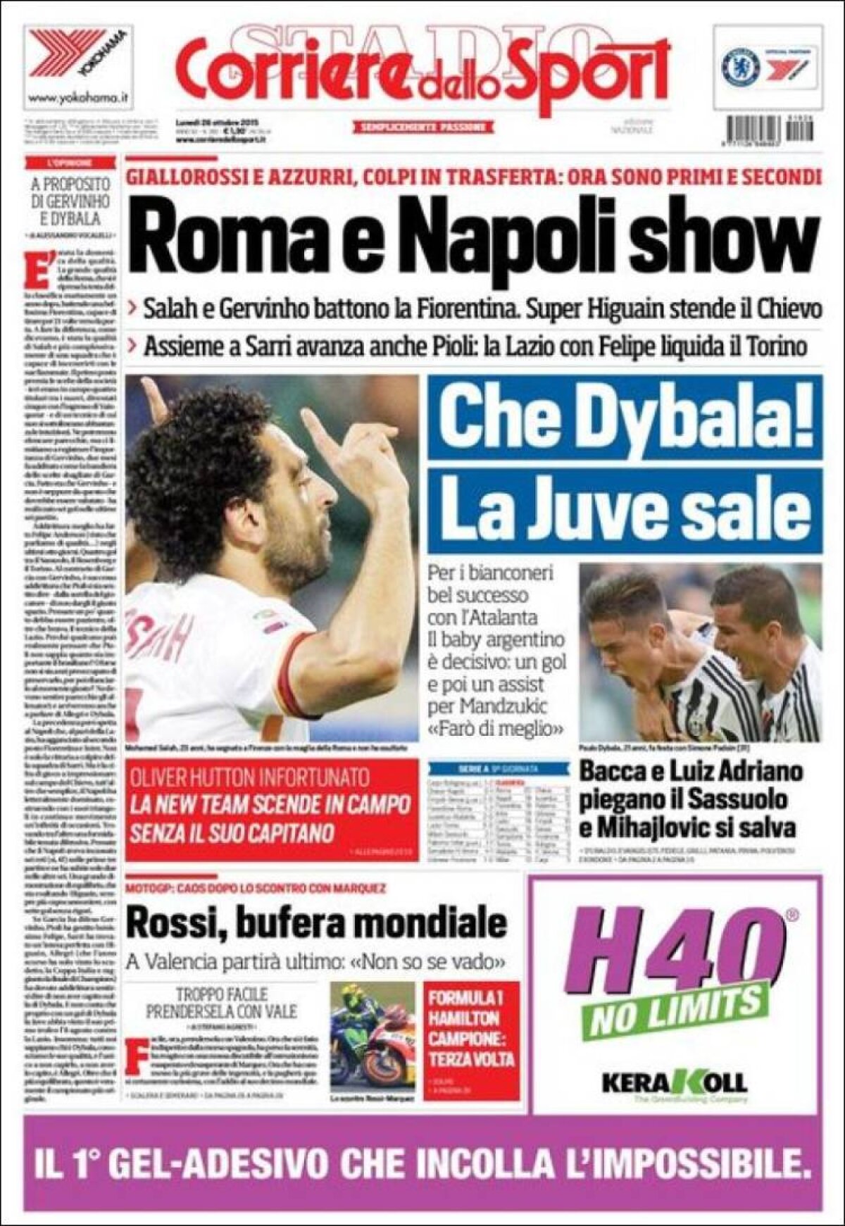 Ce scriu azi ziarele de sport din lume (26 octombrie 2015)