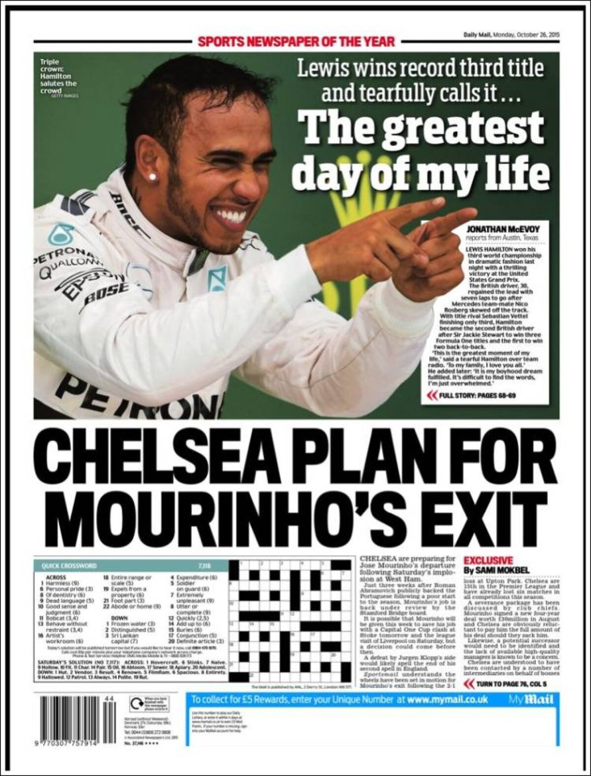 Ce scriu azi ziarele de sport din lume (26 octombrie 2015)