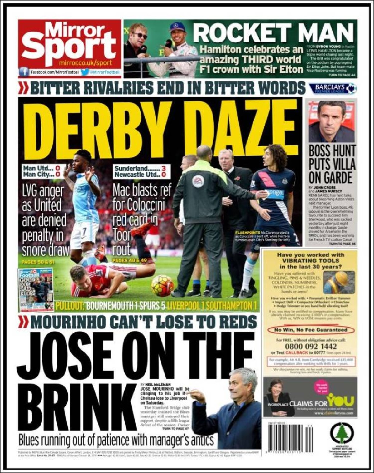 Ce scriu azi ziarele de sport din lume (26 octombrie 2015)