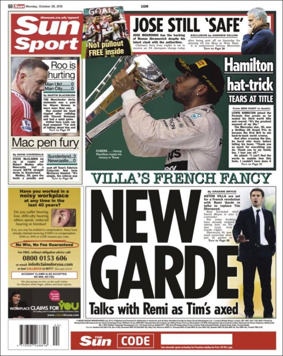 Ce scriu azi ziarele de sport din lume (26 octombrie 2015)