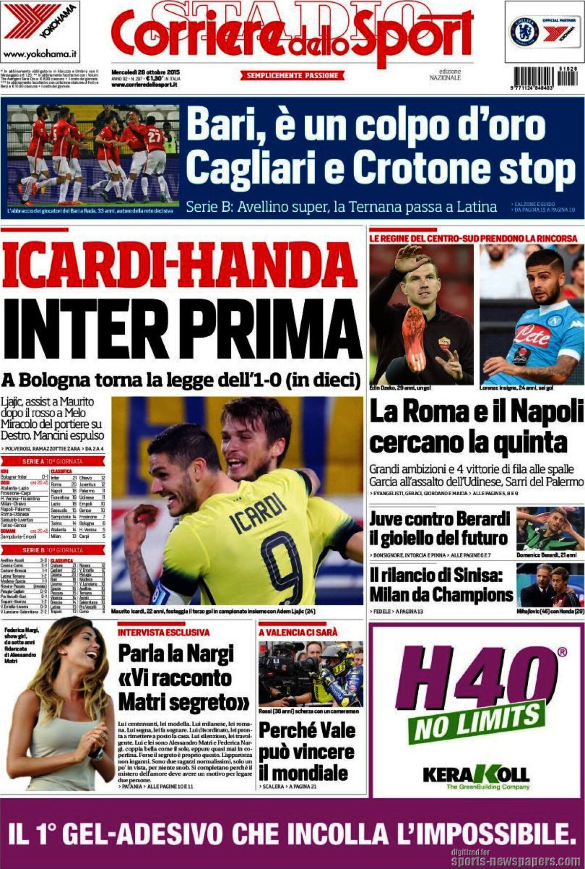 Ce scriu azi ziarele de sport din lume (28 octombrie 2015)