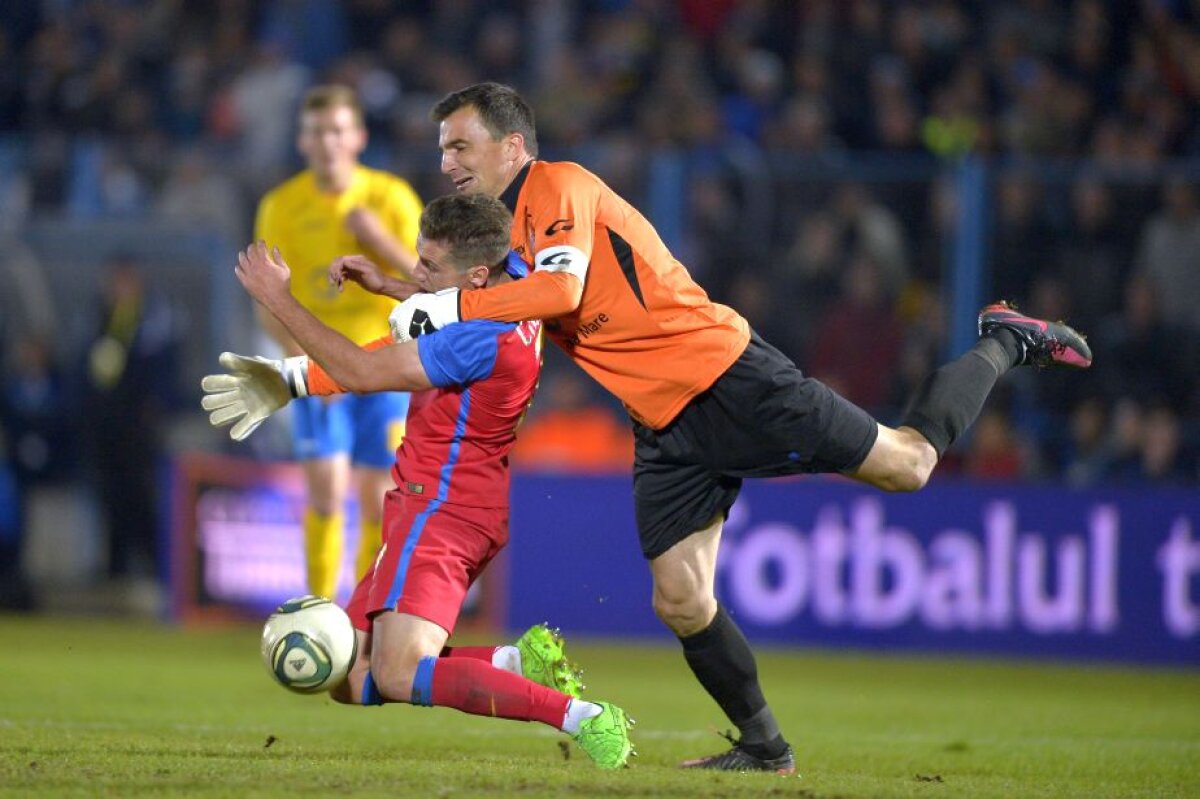 VIDEO și FOTO Steaua s-a calificat cu mari emoții în "sferturile" Cupei după 1-1 (4-1 la penalty-uri) cu Baia Mare