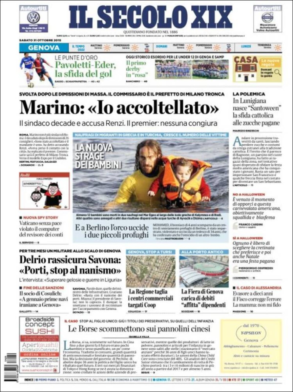 Ce scriu azi ziarele de sport din lume (31 octombrie 2015)